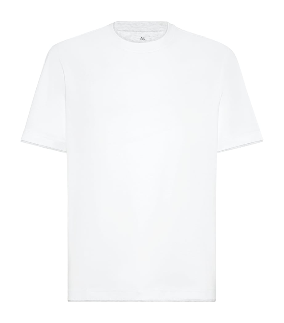 Cotton Faux-Layered T-Shirt CW787 Image 1