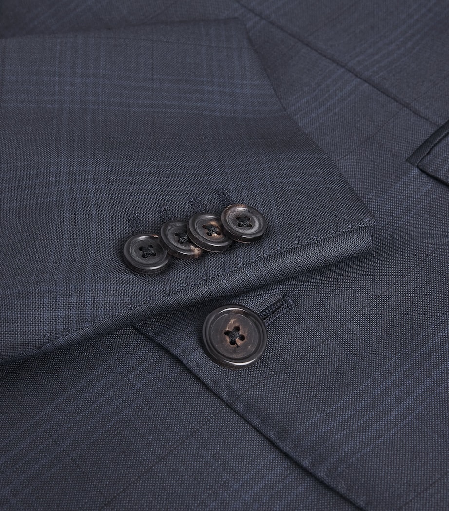 Corneliani Mens Virgin Wool 2-Piece Suit Blue Image 7