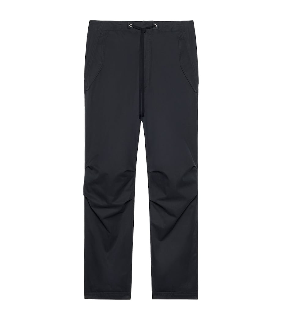 TOM FORD Mens Cotton Drawstring Straight Trousers Naa Image 1