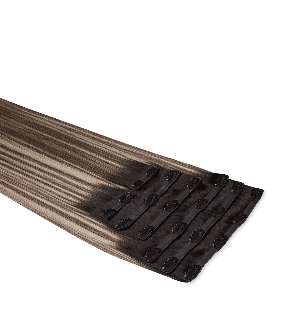 Beauty Works x Huda BARELY THERE Clip-In Hair Extensions Set (20") DESERT DUNE Image 1