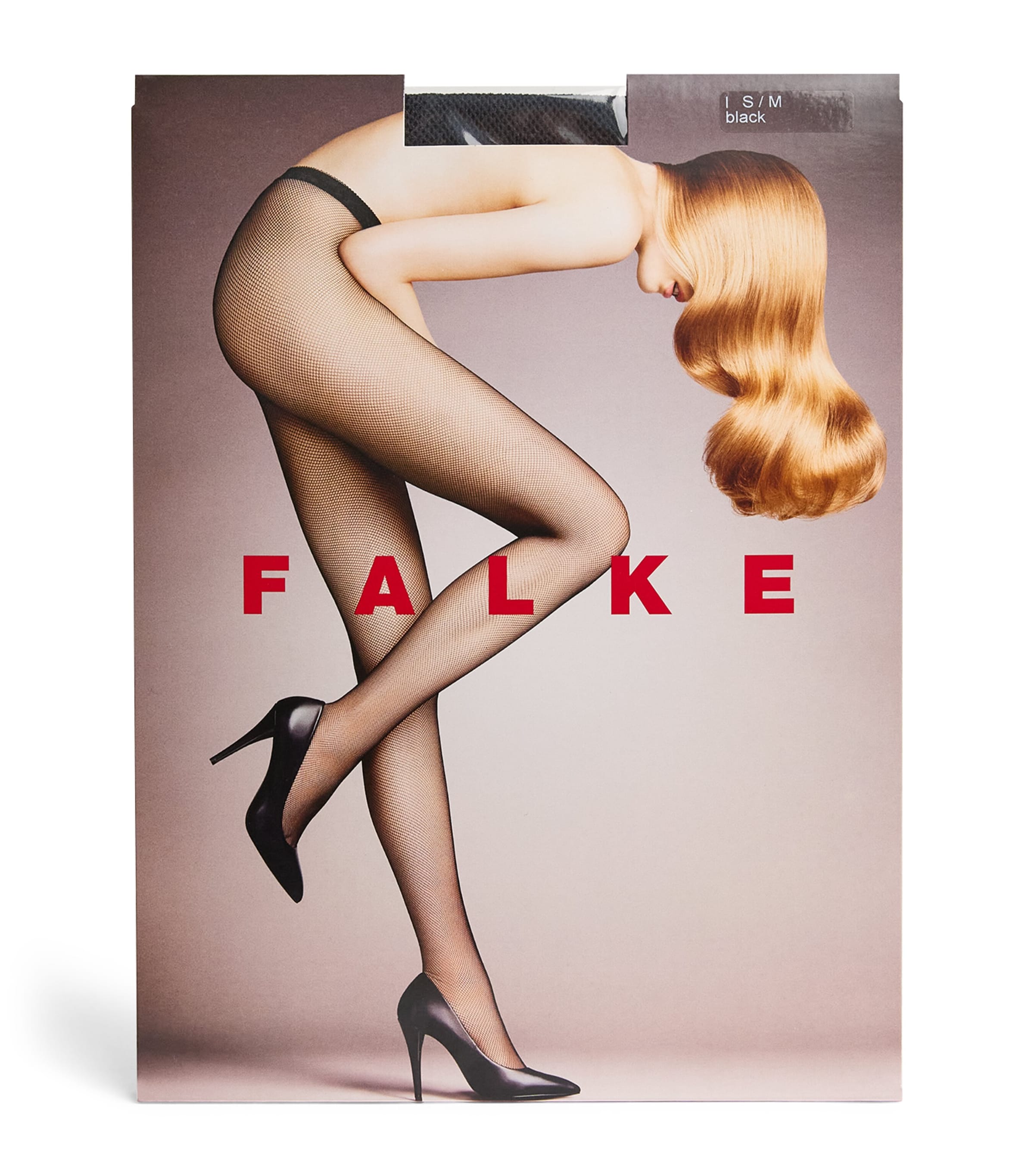 Falke Womens Fine Net Tights Black Image 1