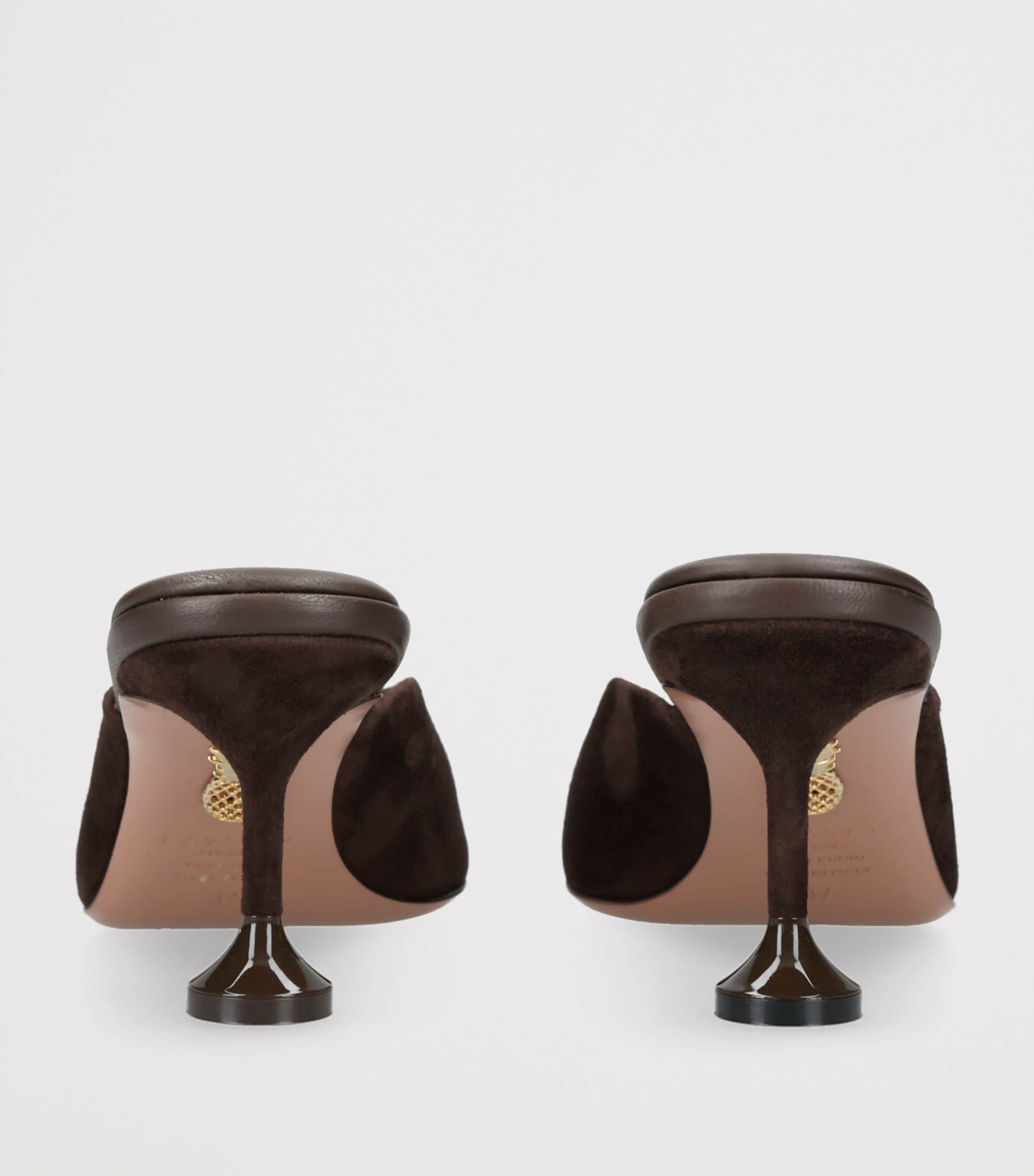 Suede Bisous Pumps 65 BROWN Image 2