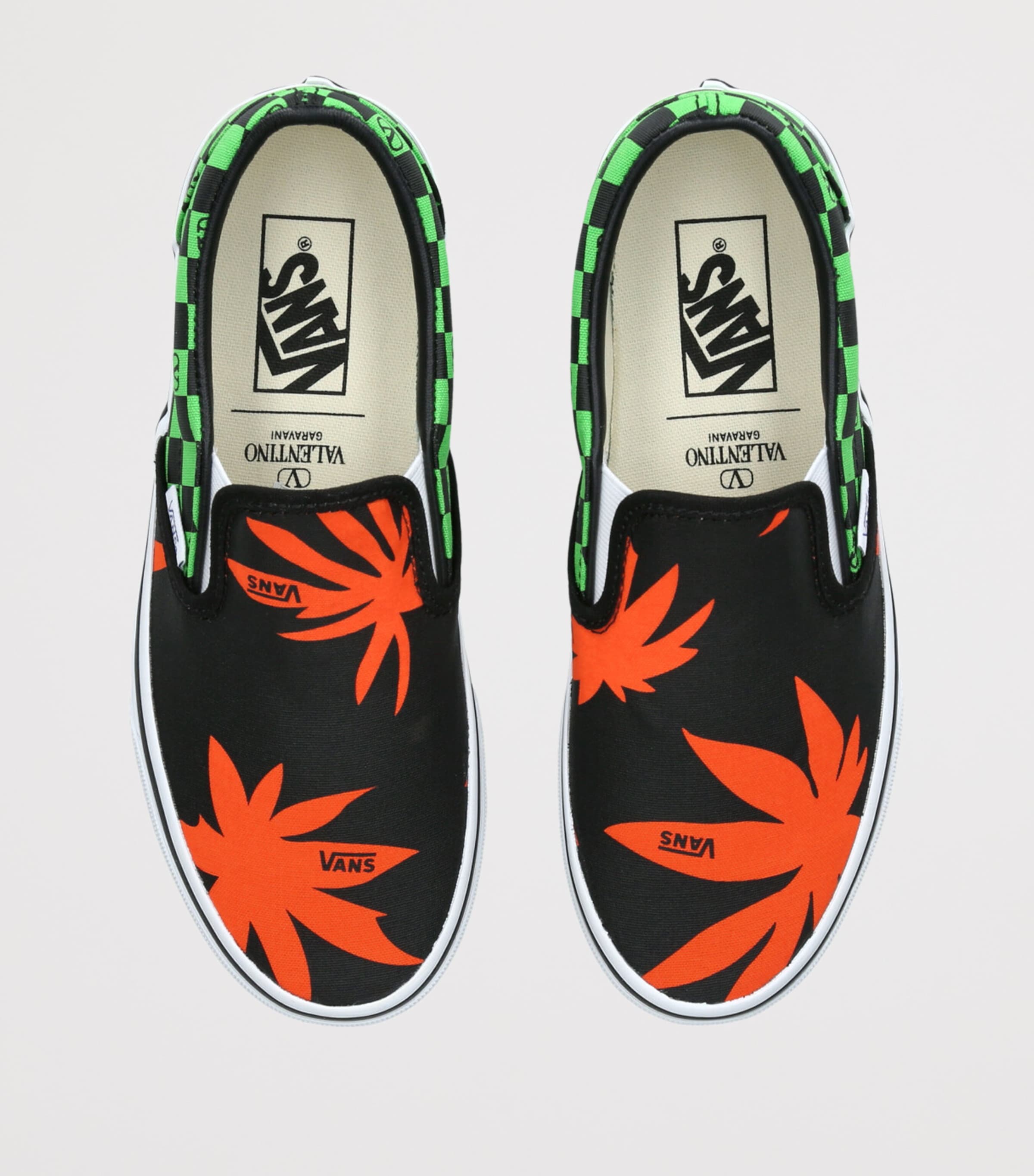 Valentino Garavani x Vans Checkerboard and Palm Leaf Slip-On Sneakers Mult/other Image 4