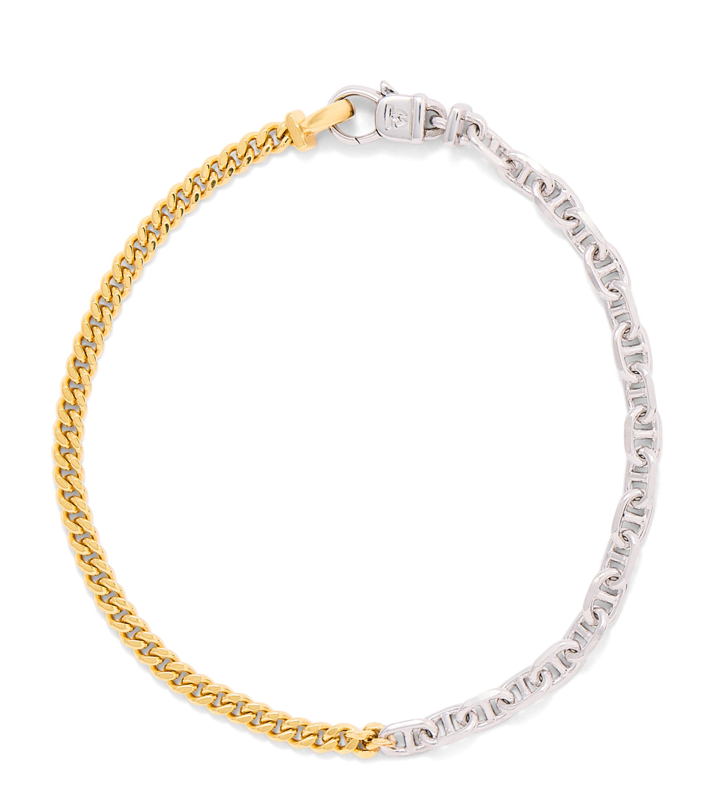 Shop Tom Wood Sterling Silver And Gold-plated Rue Chain Bracelet