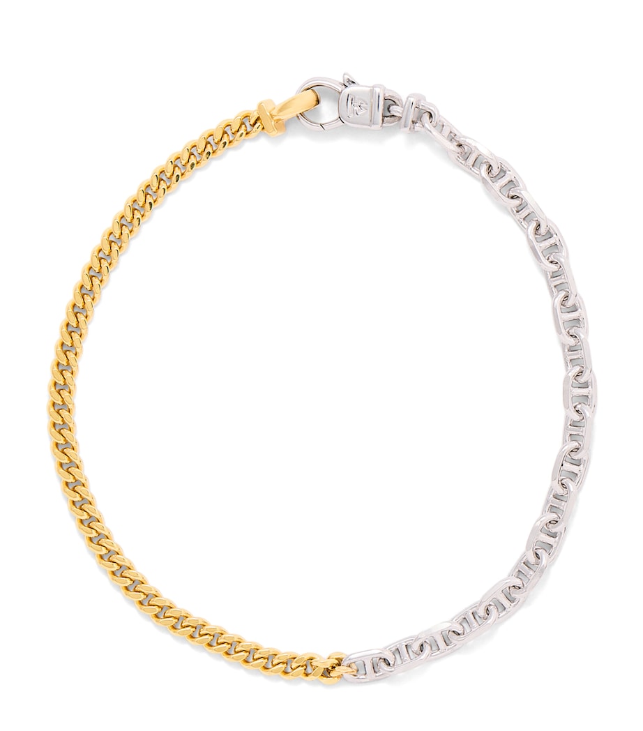 Sterling Silver and Gold-Plated Rue Chain Bracelet NA Image 1