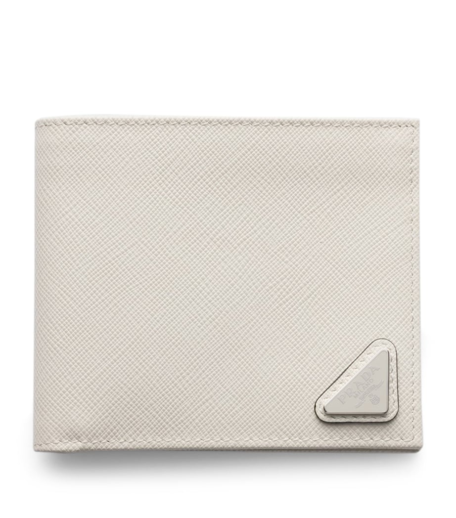 Prada Saffiano Leather Wallet Neutral Image 1