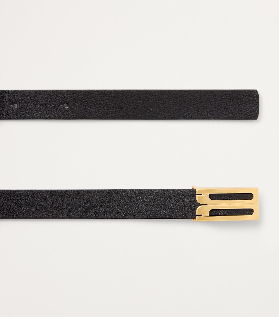 Leather Frame Belt BLACK Image 4