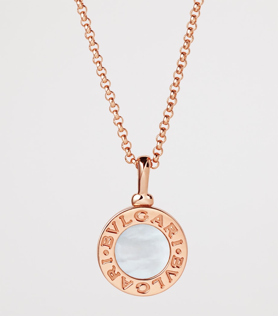 Rose Gold and Mother-of-Pearl BVLGARI BVLGARI Necklace PINK GOLD Image 2