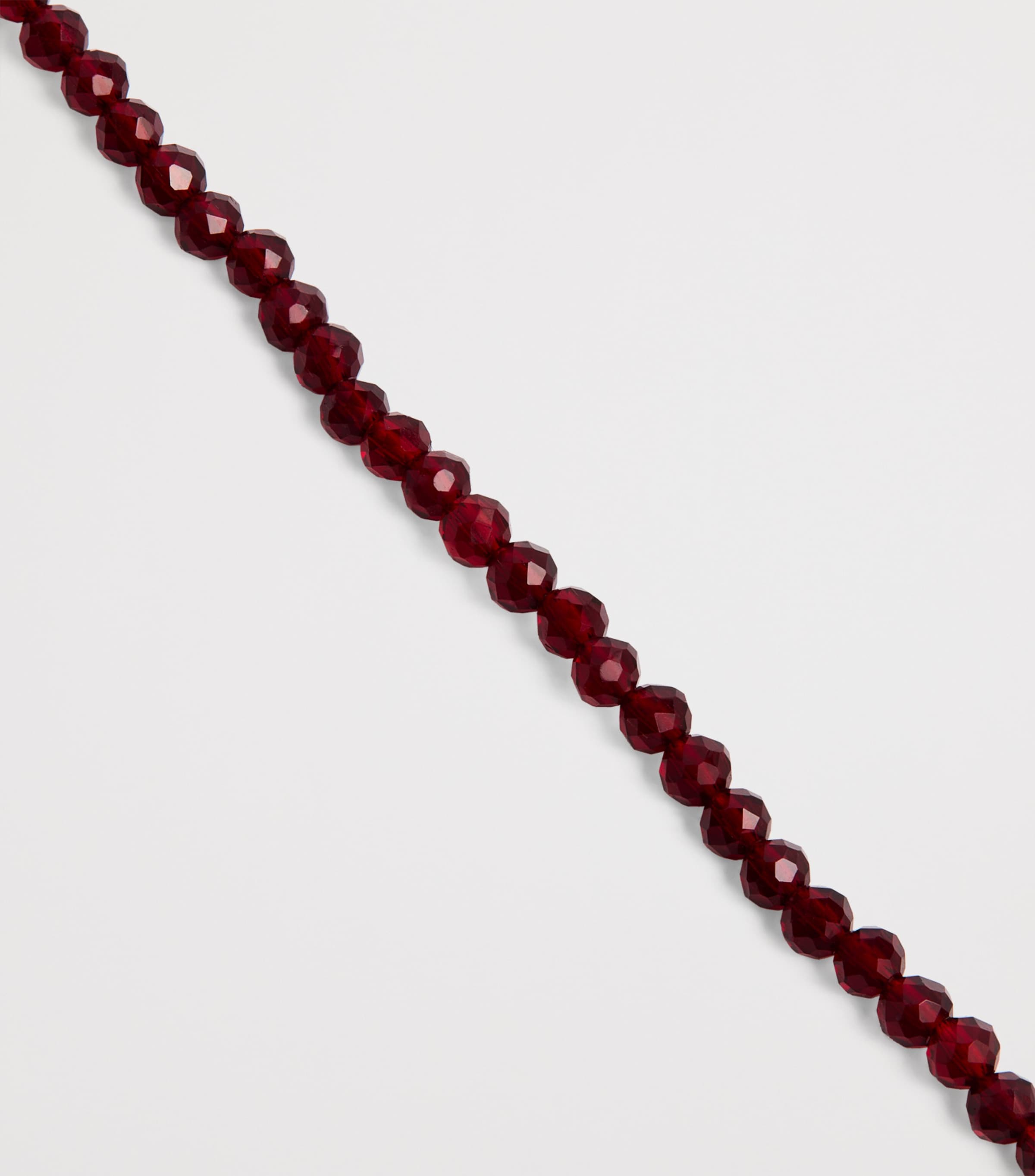 Gold-Plated Tan Line Bracelet DEEP BURGUNDY Image 3