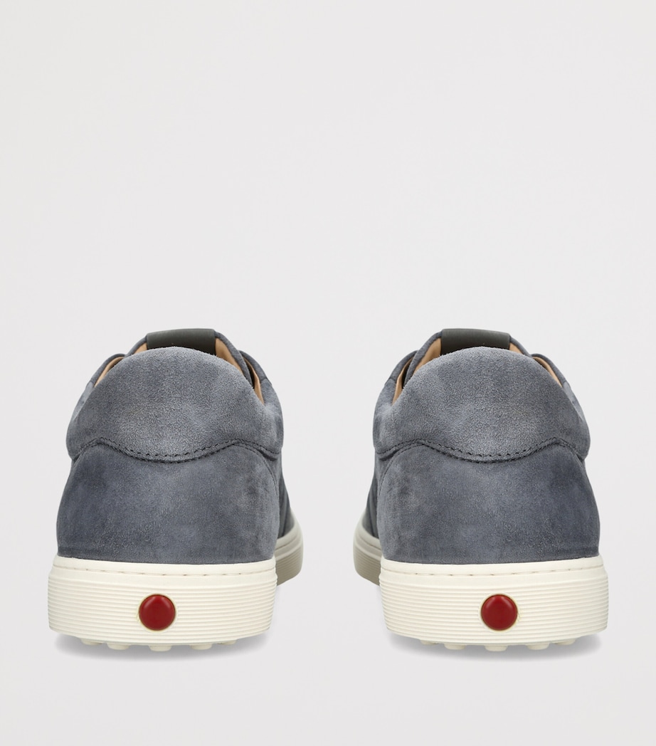 Tod's Leather Elastic Cassetta Sneakers Pale Blue Image 4