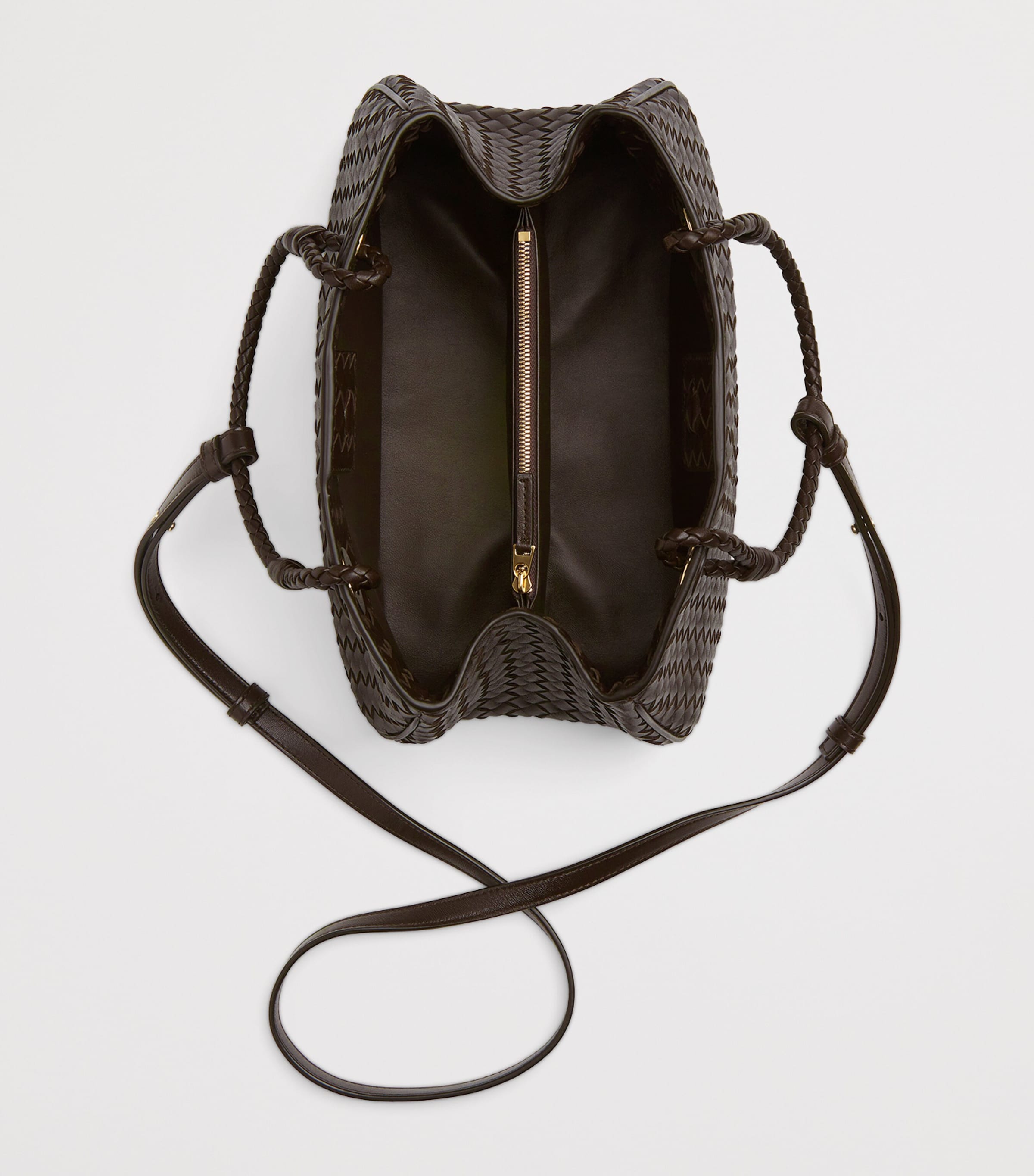 Bottega Veneta Leather Basket Shoulder Bag | Harrods US
