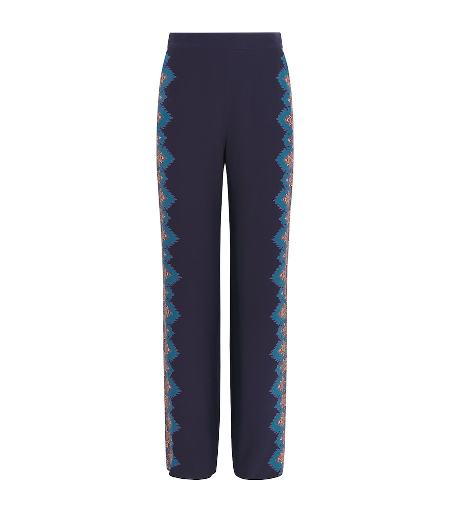 Silk Printed Trousers X0886 Image 1