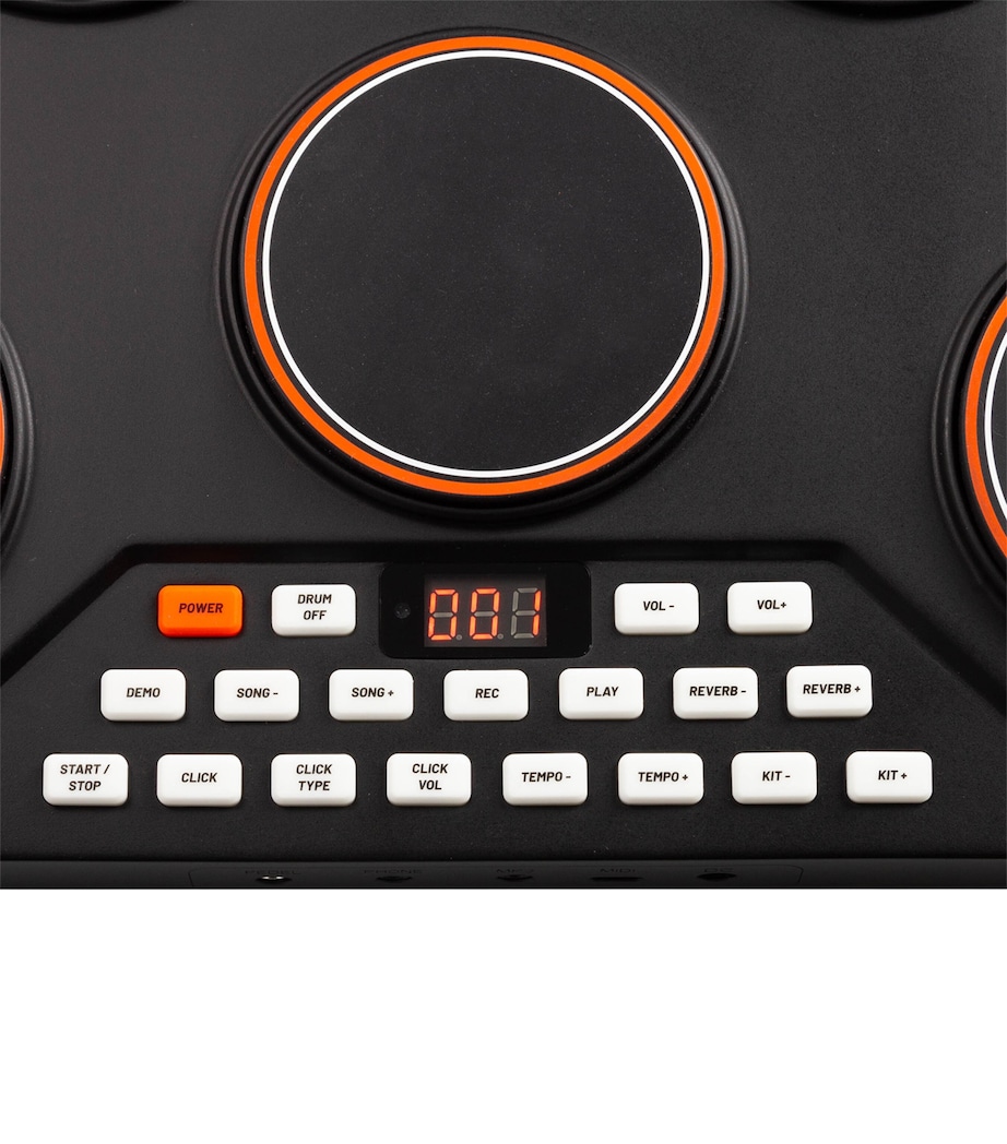 Rechargeable 5 Piece Tabletop Electric Drum Kit with Midi MULTI Image 4