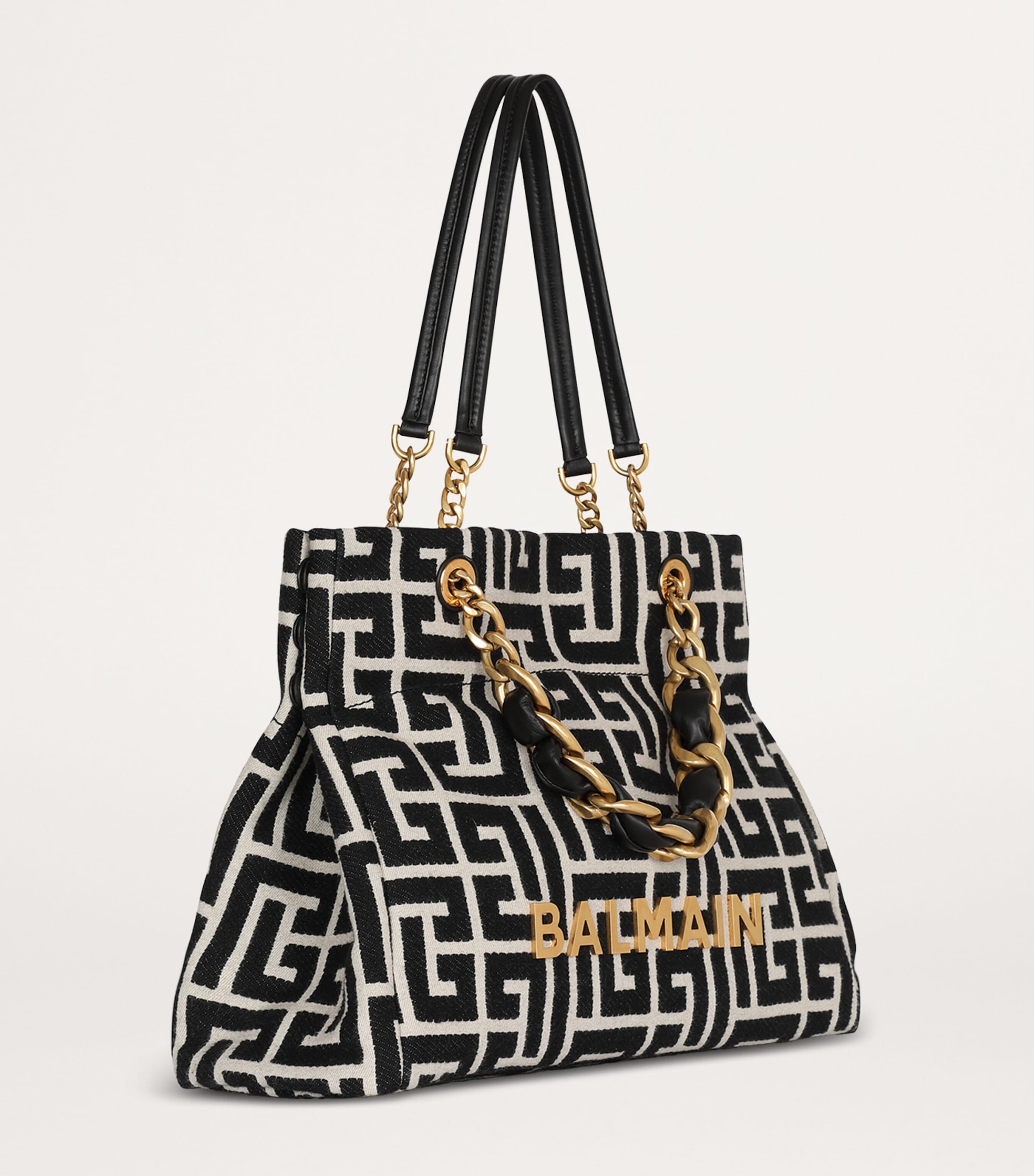 Soft Jacquard 1945 Tote Bag GFE IVOIRE/NOIR Image 4