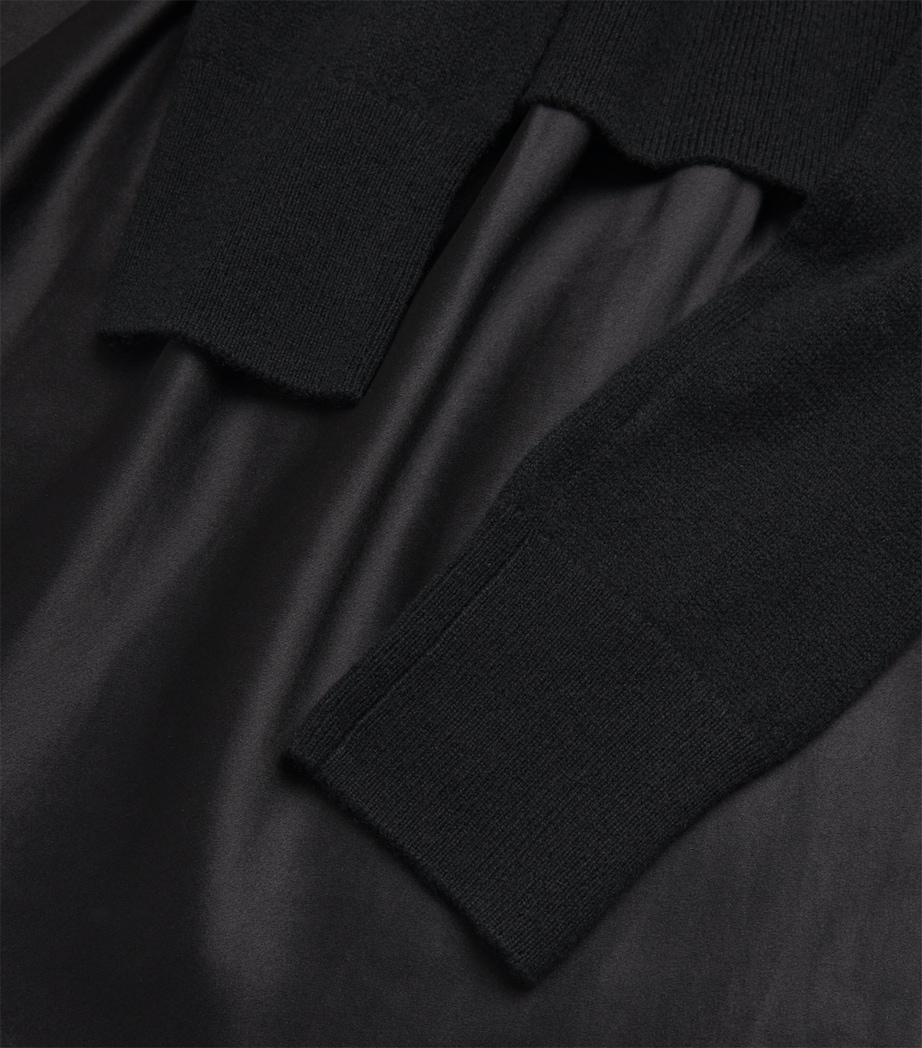 Cashmere-Silk Sweater Maxi Dress BLACK Image 5