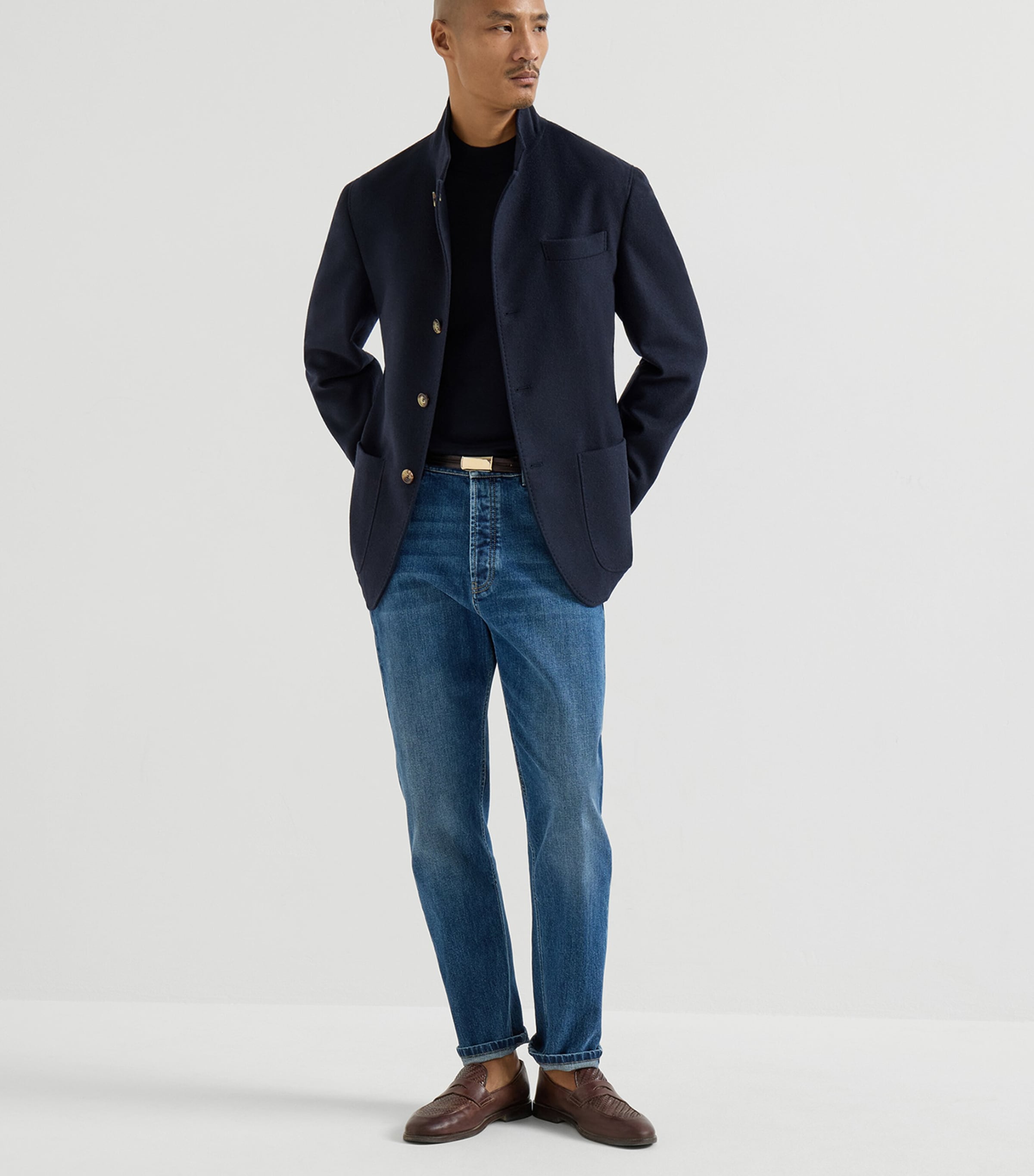 Brunello Cucinelli Mens Water-Resistant Cashmere Blazer Image 2