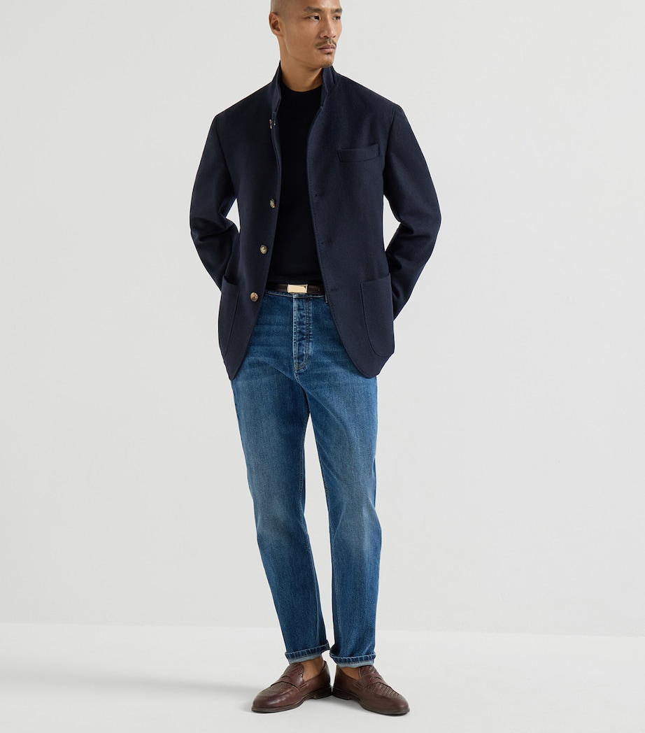 Brunello Cucinelli Mens Water-Resistant Cashmere Blazer Image 2