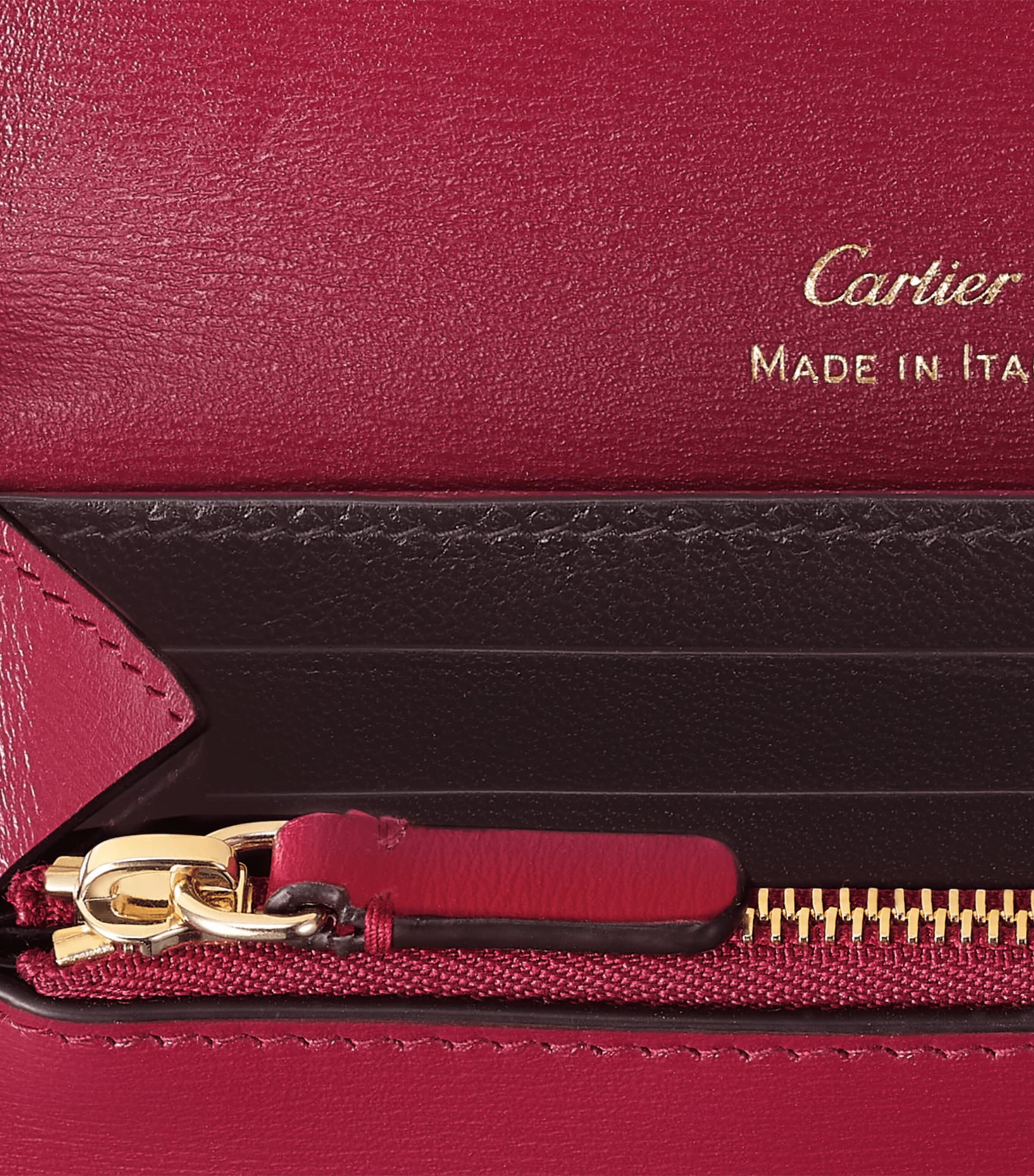Cartier Calfskin Panthère de Cartier Mini Wallet Red Image 5