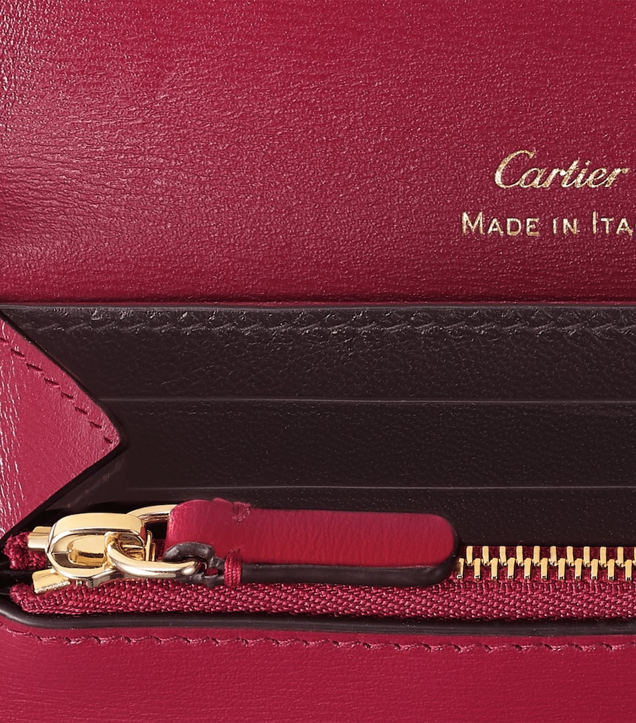 Cartier Calfskin Panthère de Cartier Mini Wallet Red Image 5