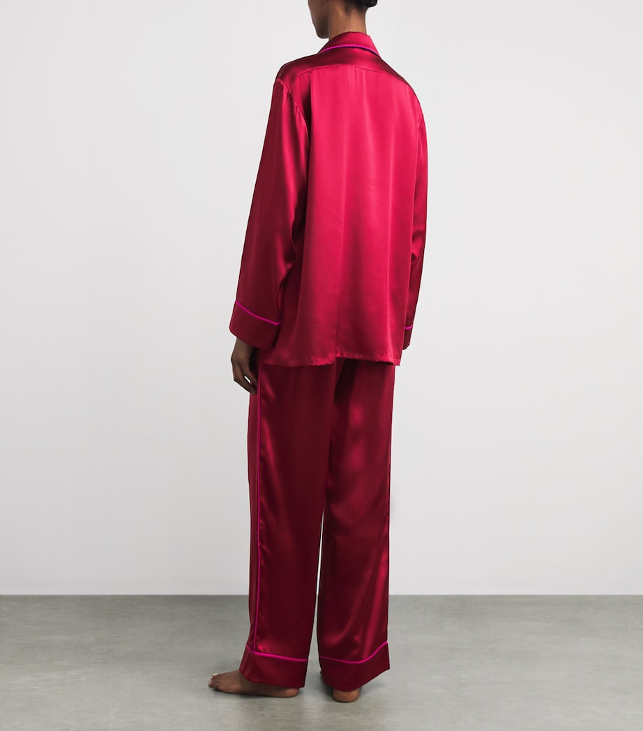 Silk Yves Pyjama Set RUSSET Image 3