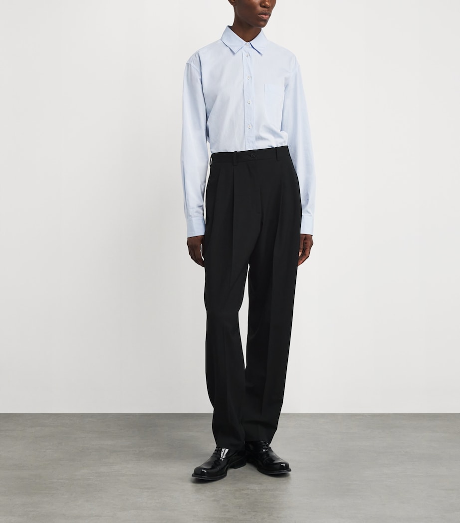 Treve Wool Tailored Trousers BLACK Image 2