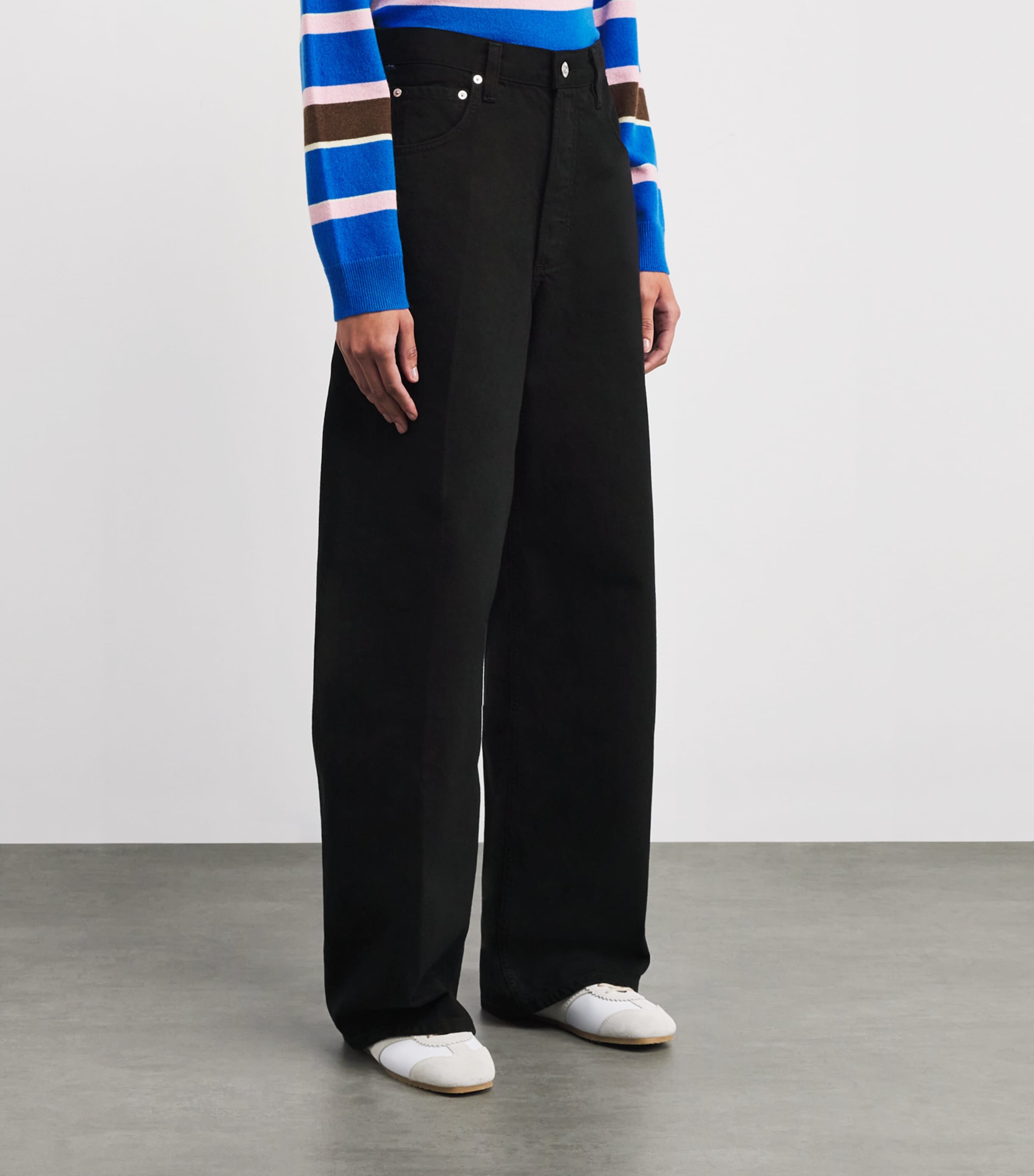 The Ayla Baggy Jeans SBLK Image 3