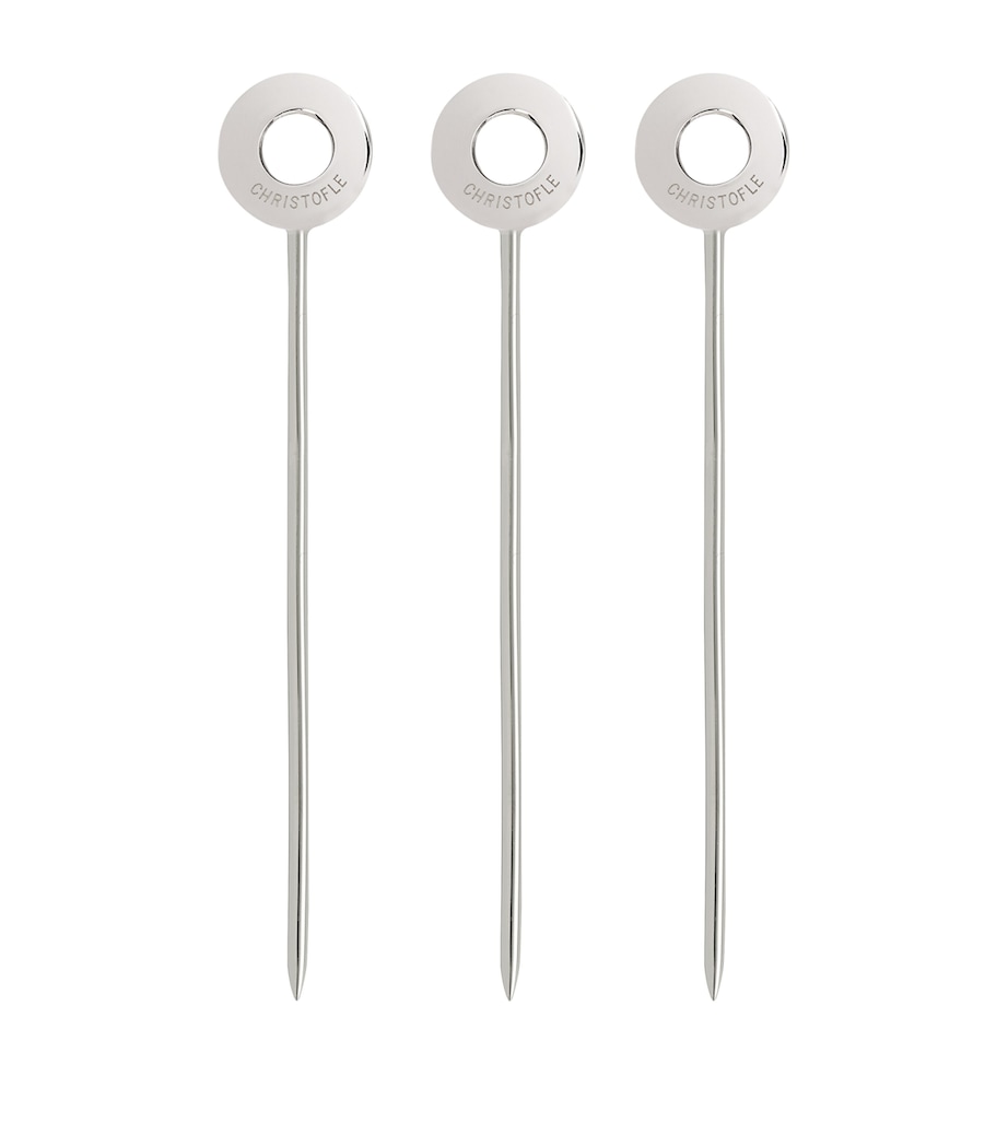 Stainless Steel OH de Christofle Cocktail Picks (Set of 6) SILVER Image 1