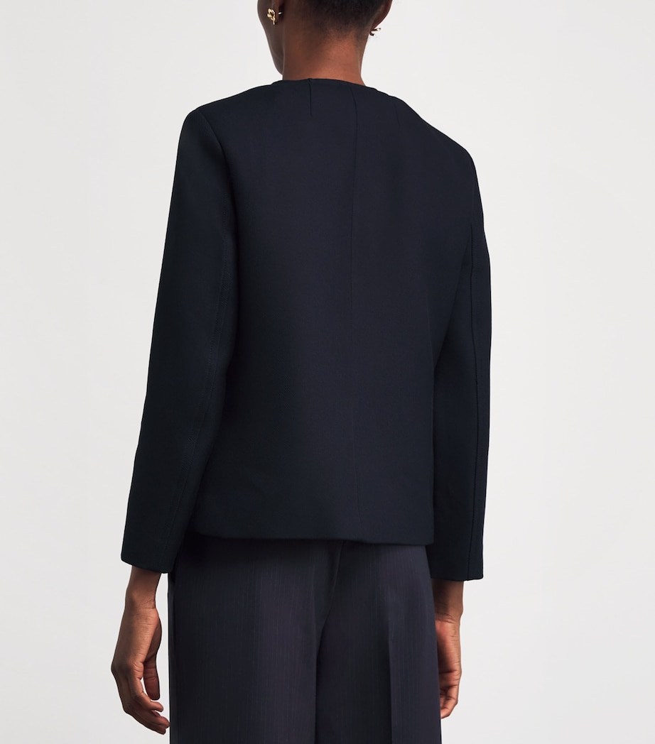 Twill Rounded Jacket NAVY BLUE Image 4