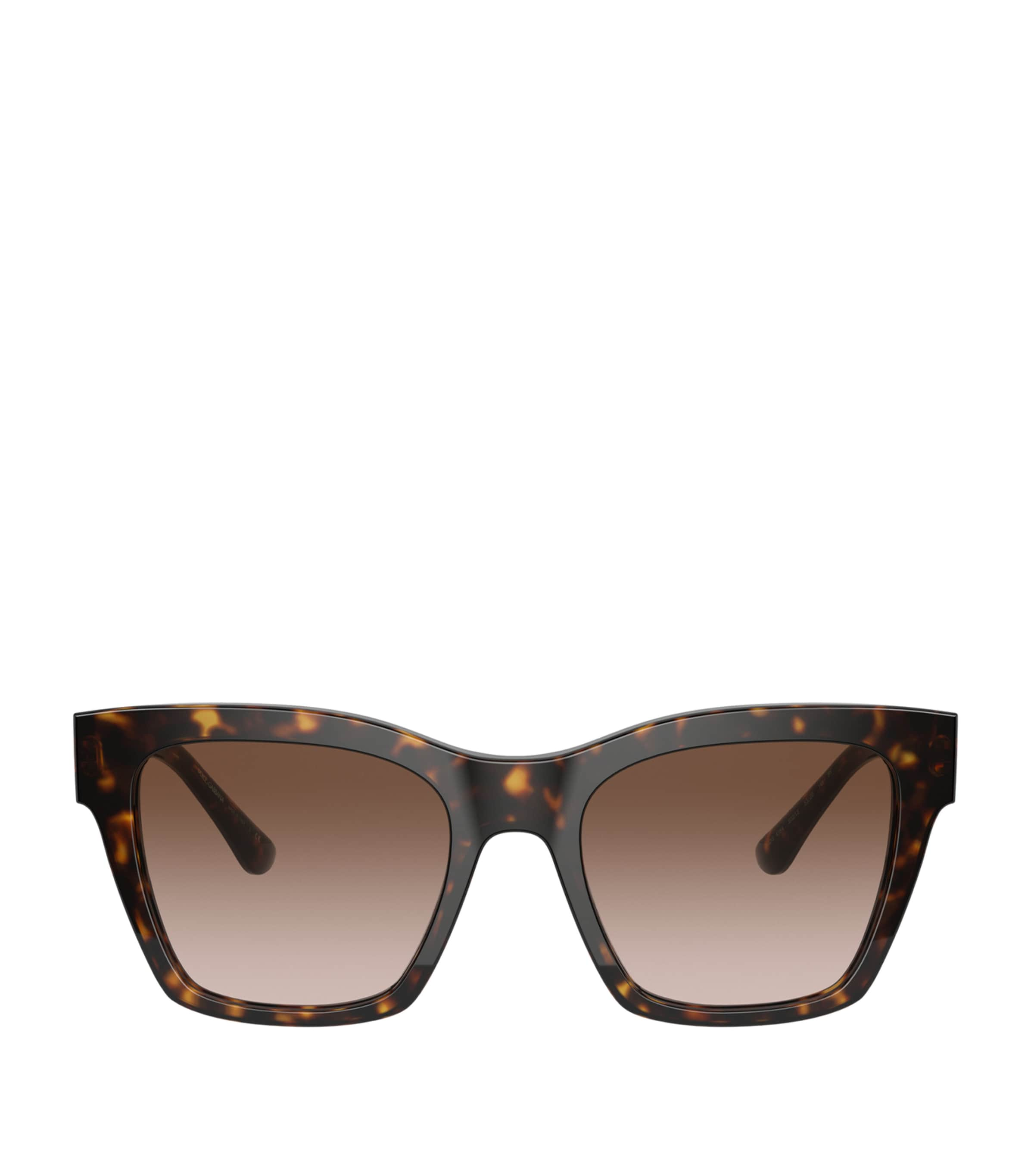 Dolce & Gabbana Tortoiseshell Wayfarer Sunglasses In Brown