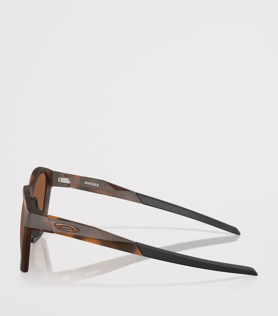Oakley Shackle Square Sunglasses Brown Image 3