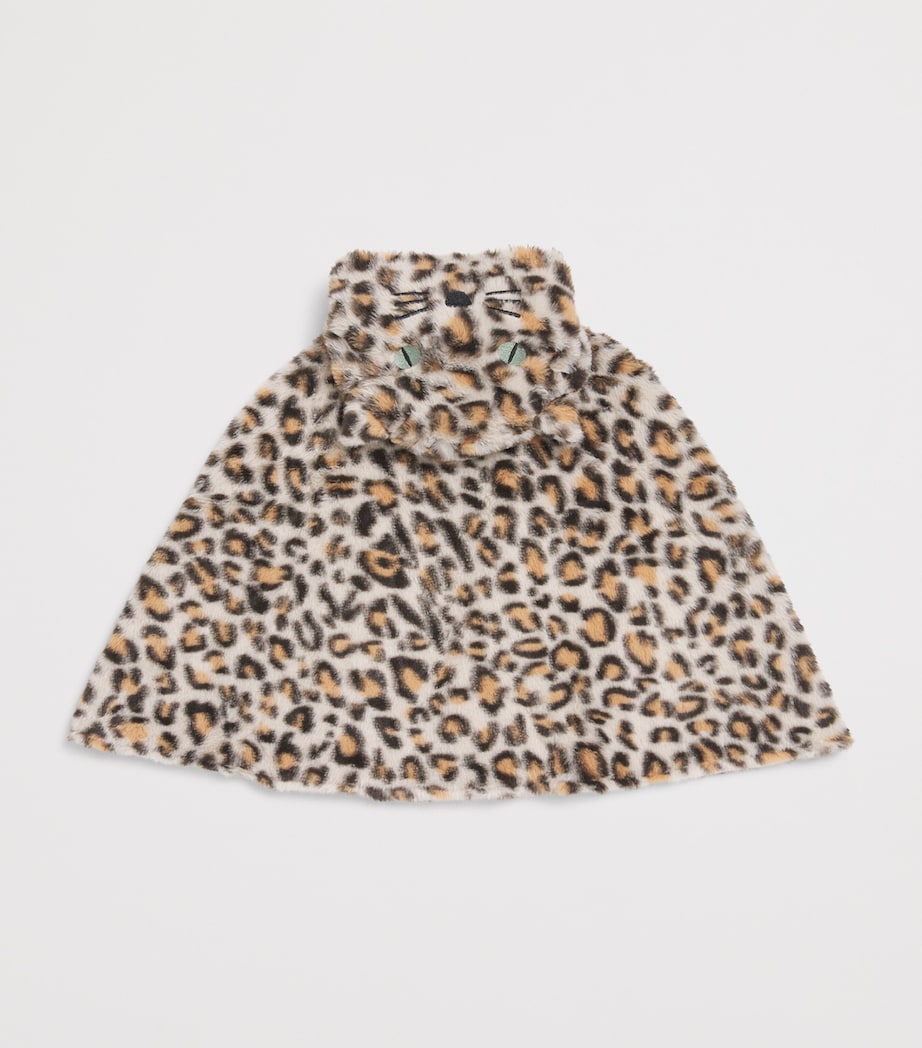 Fluffy Leopard Cape (3-10 Years) LEOPARD Image 2