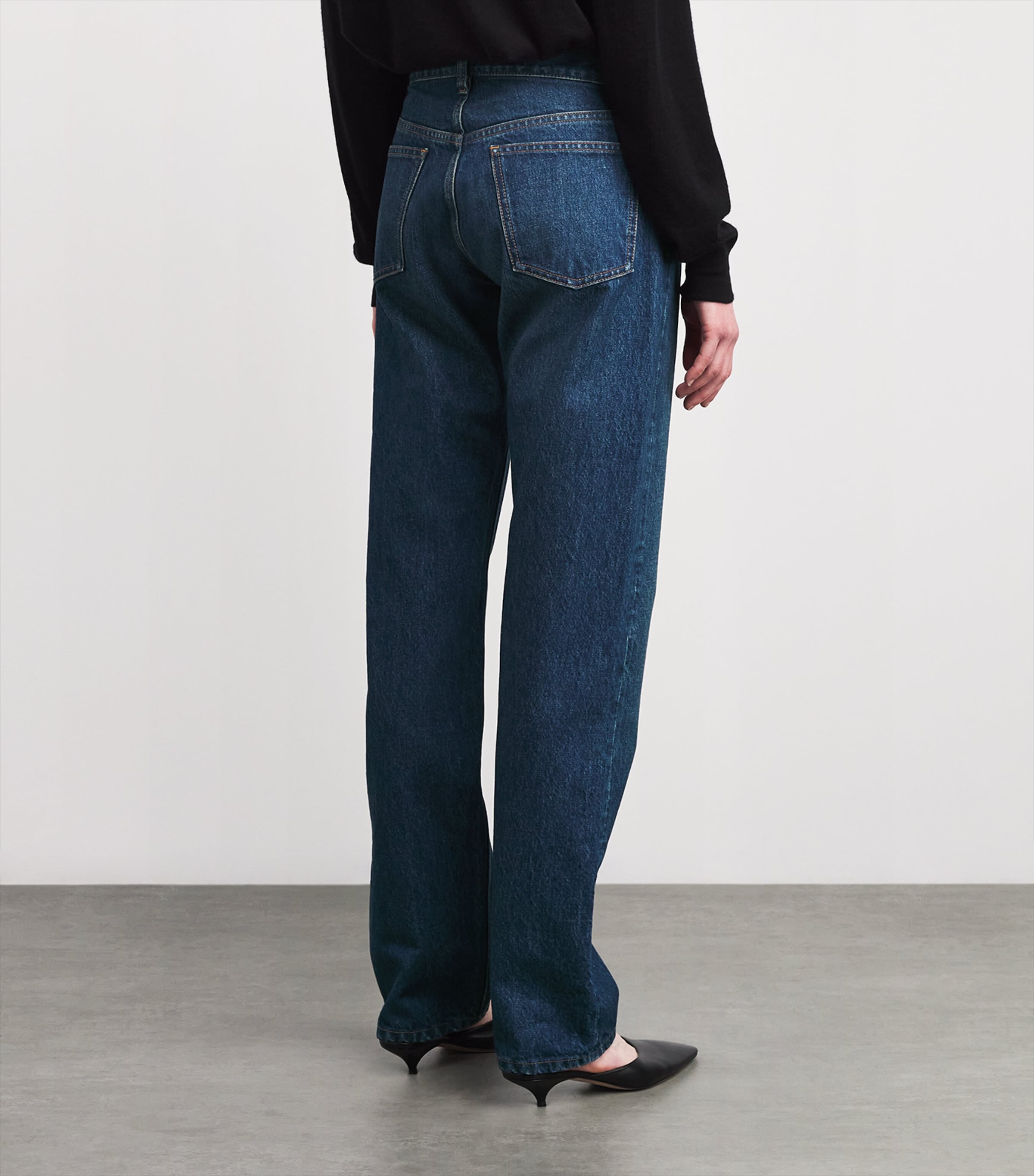 The Row Womens Daciana Cropped Jeans Medium Indigo Image 4