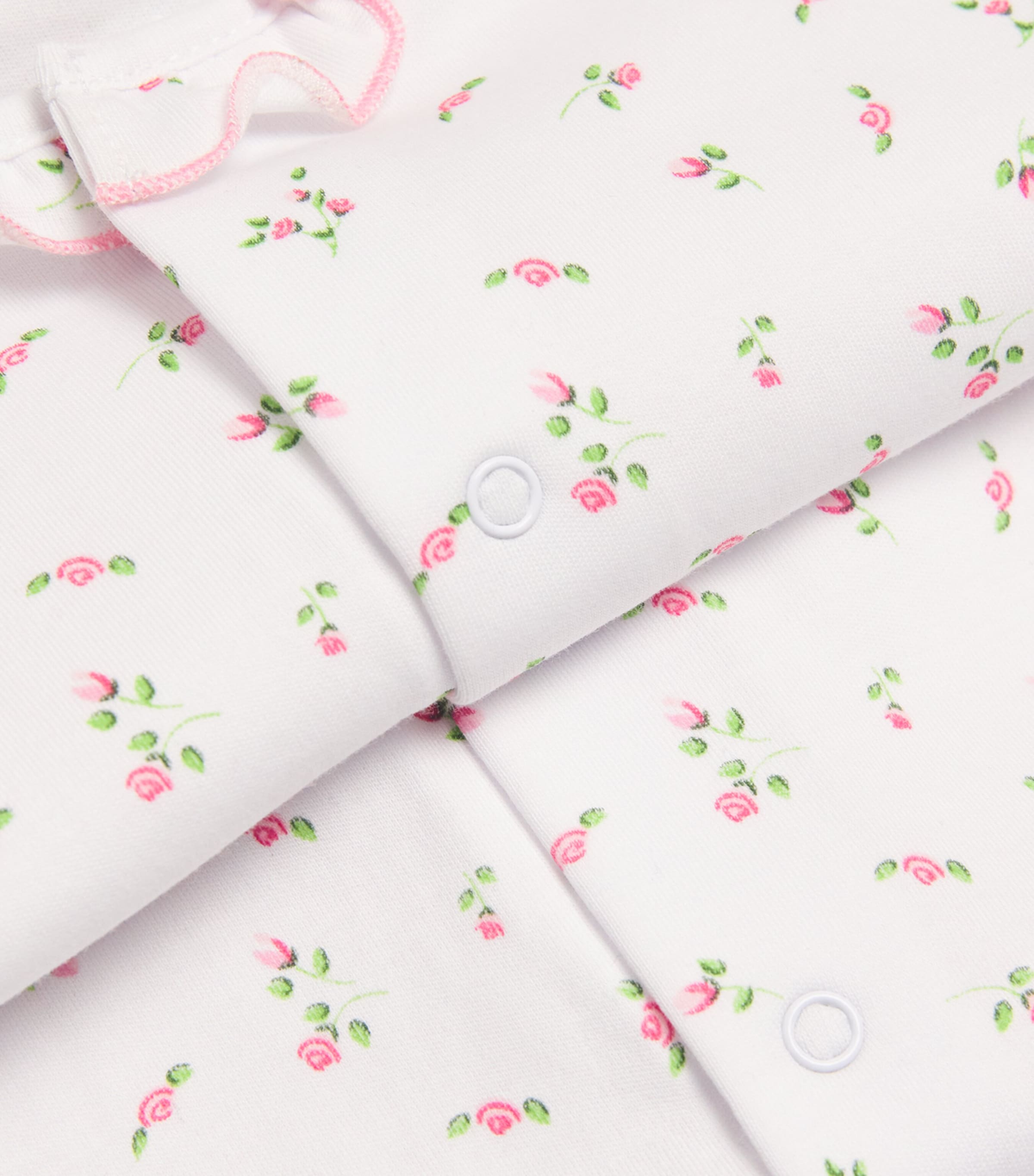 Pima Cotton Garden Roses Playsuit (0-9 Months) K000 ASST Image 3