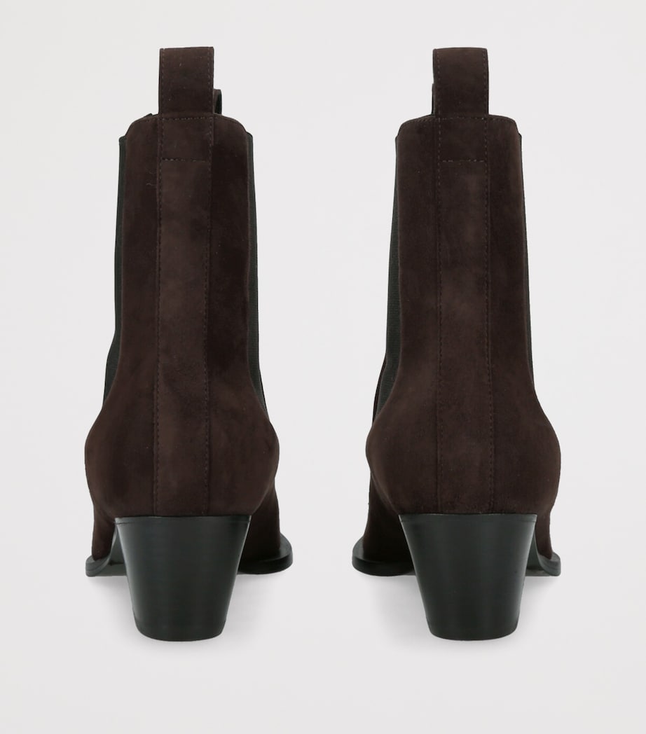 Suede City Ankle Boots 50 DARK BROWN Image 2