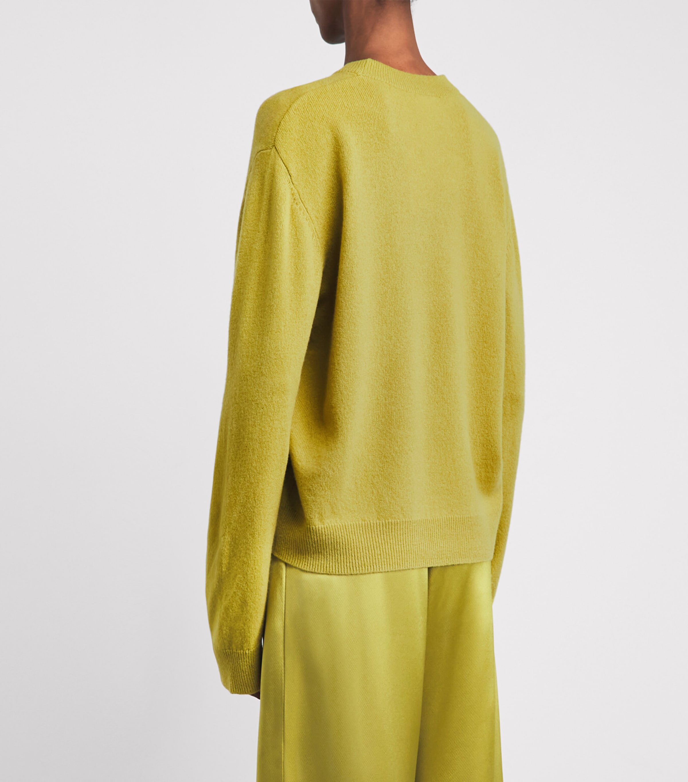LESET Womens Wool Jesse Sweater Chartreuse Image 5