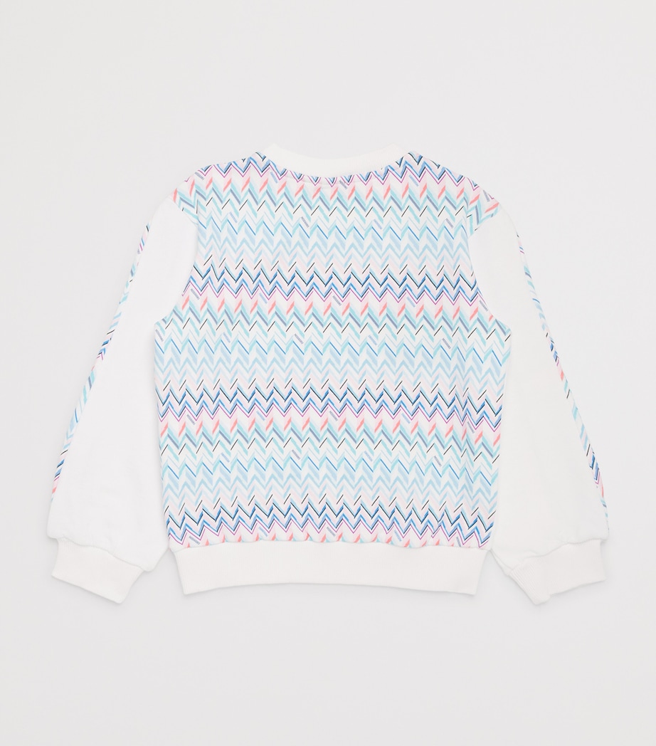 Missoni Kids Cotton Zigzag Logo Sweatshirt (4-14 Years) Image 2