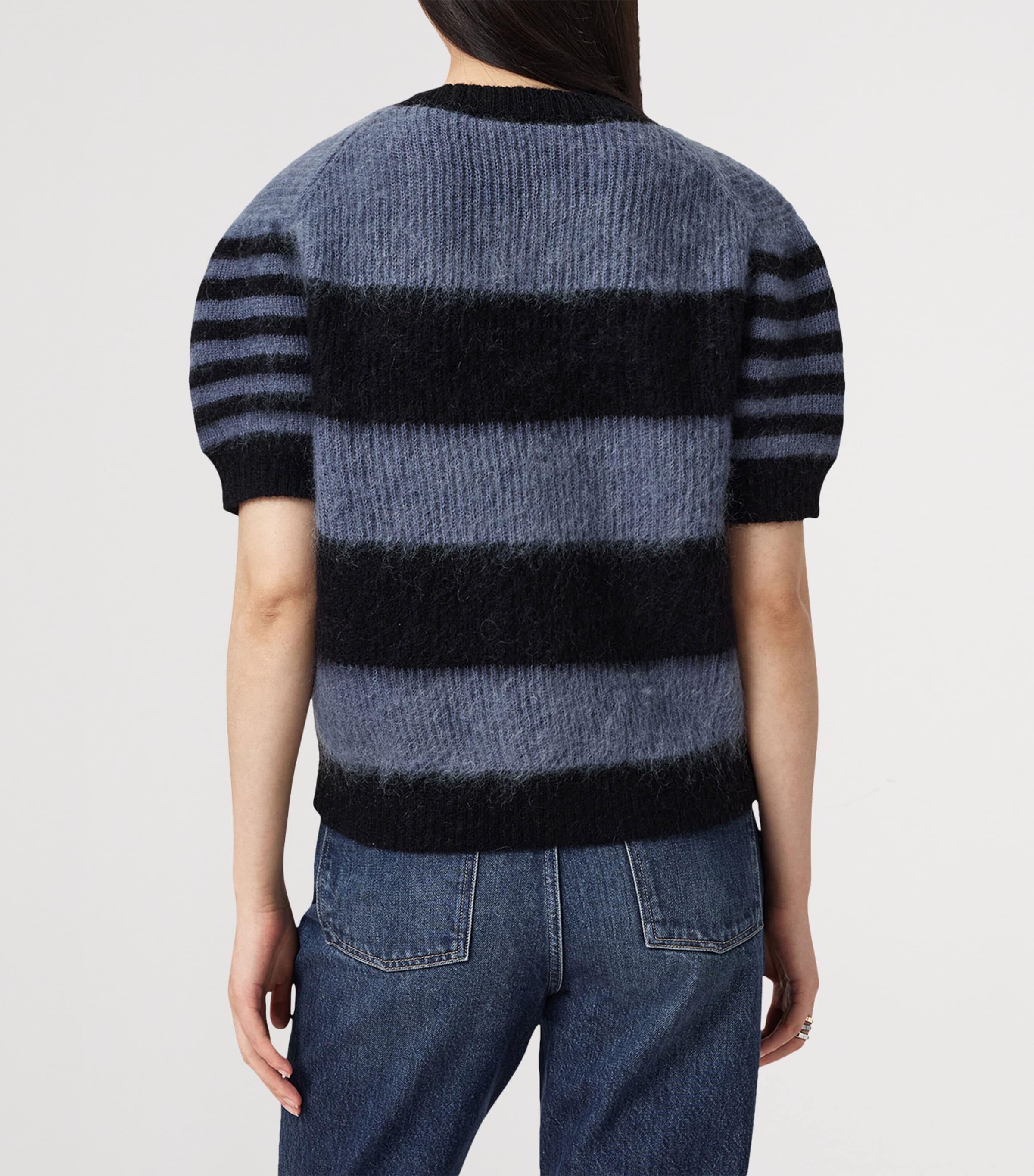 Stripe Clem Sweater BLACK/BLUE Image 5