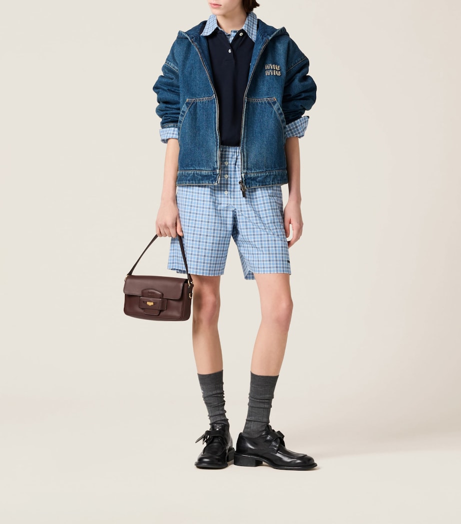 Denim Zip-Up Hoodie F0008 Image 2