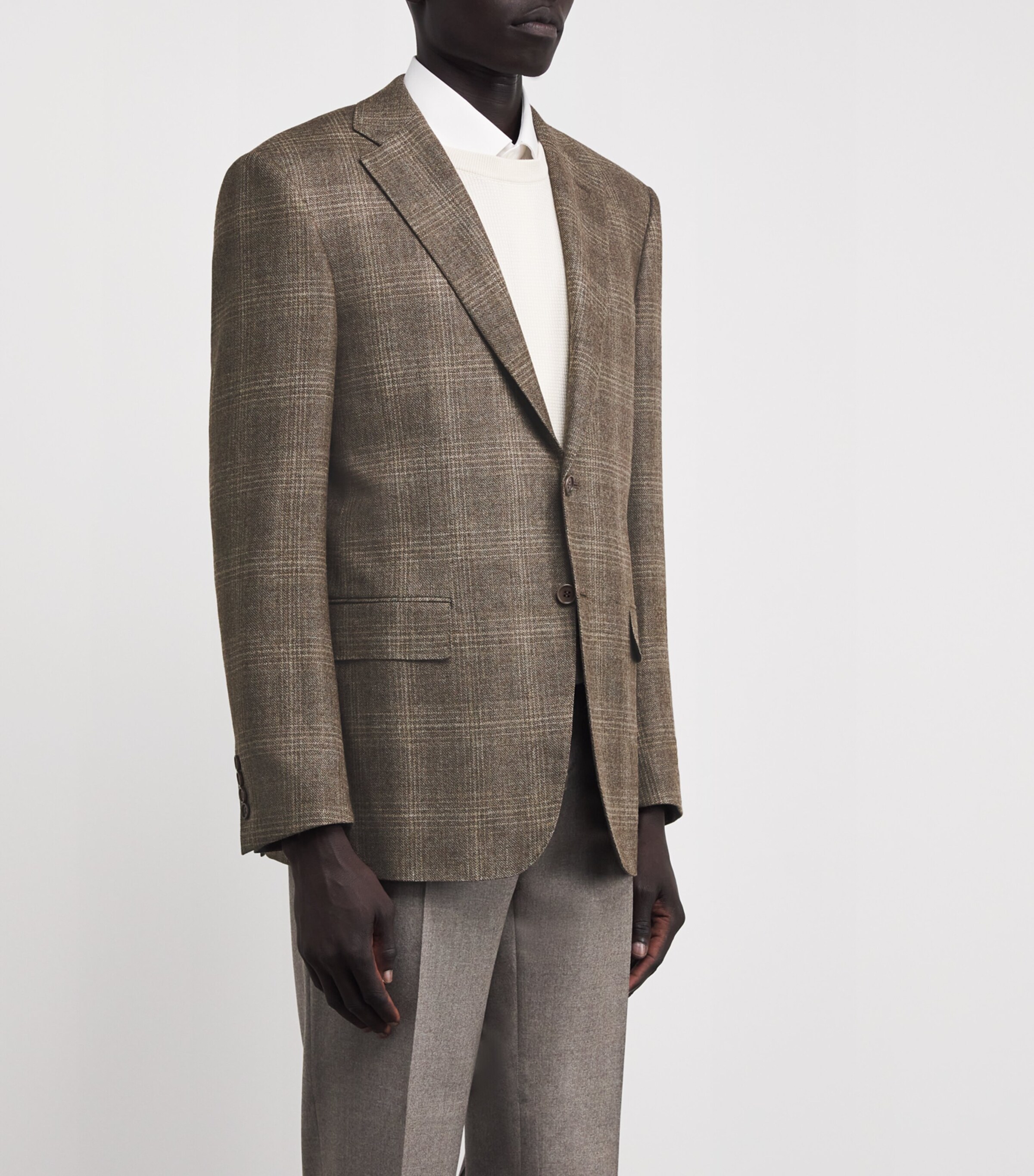 Canali Mens Wool Tailored Blazer Image 3