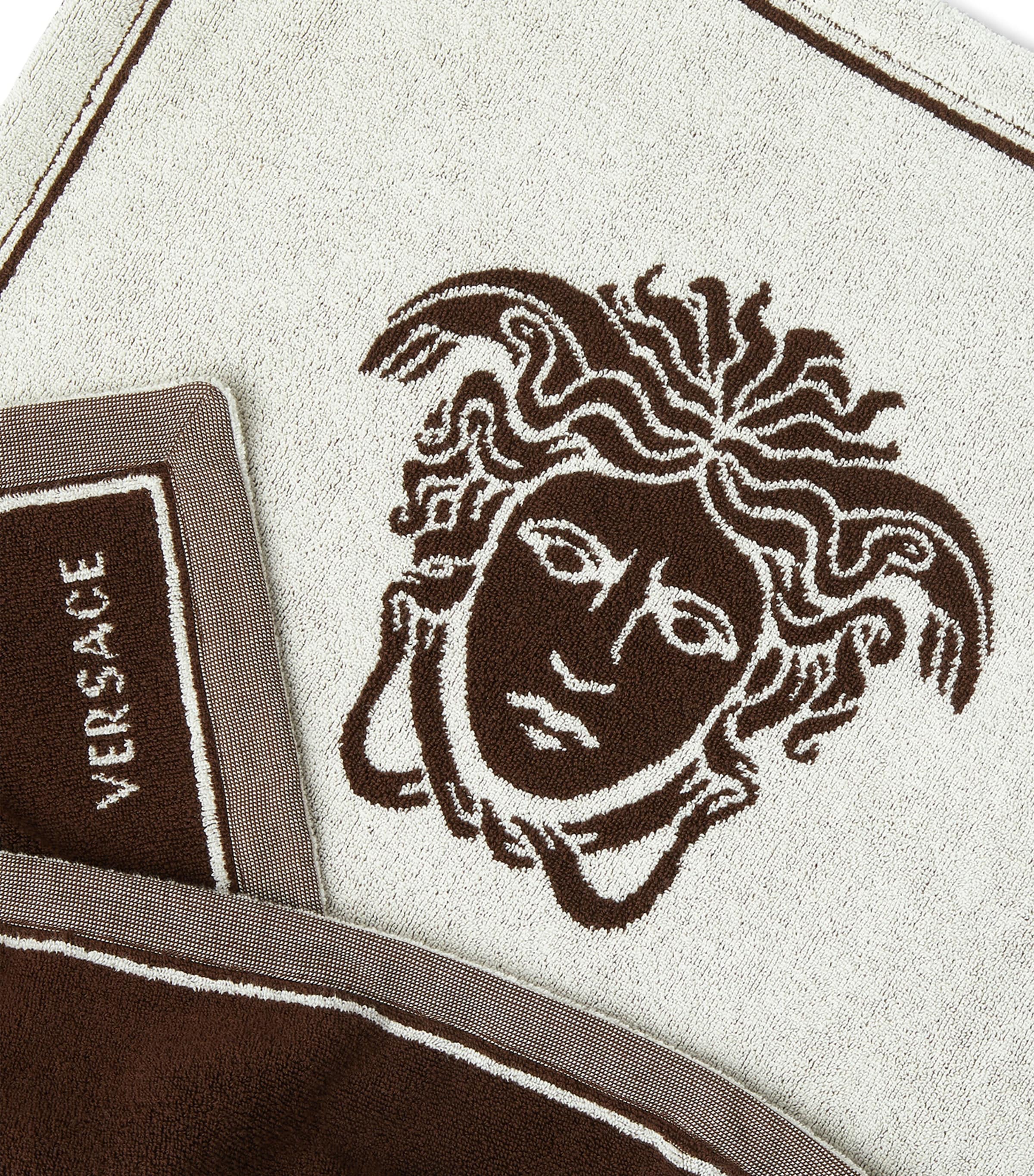 Versace Medusa Towel Brown/white Image 3