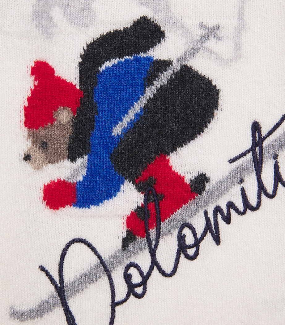 Per Te Skiing Jacquard Sweater (3 months-4 years) Latte Image 2