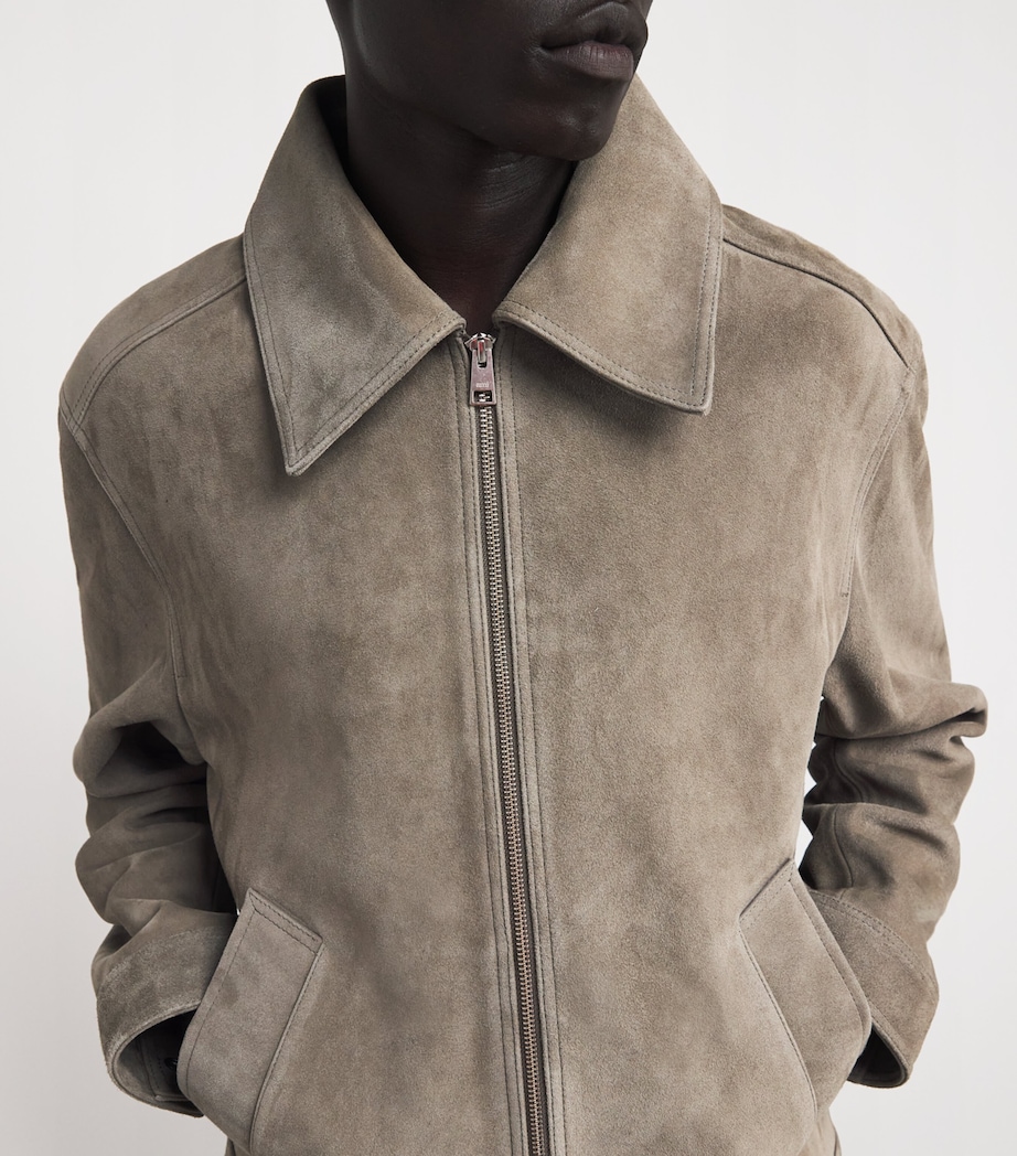 Suede Bomber Jacket CENDRE/0952 Image 6