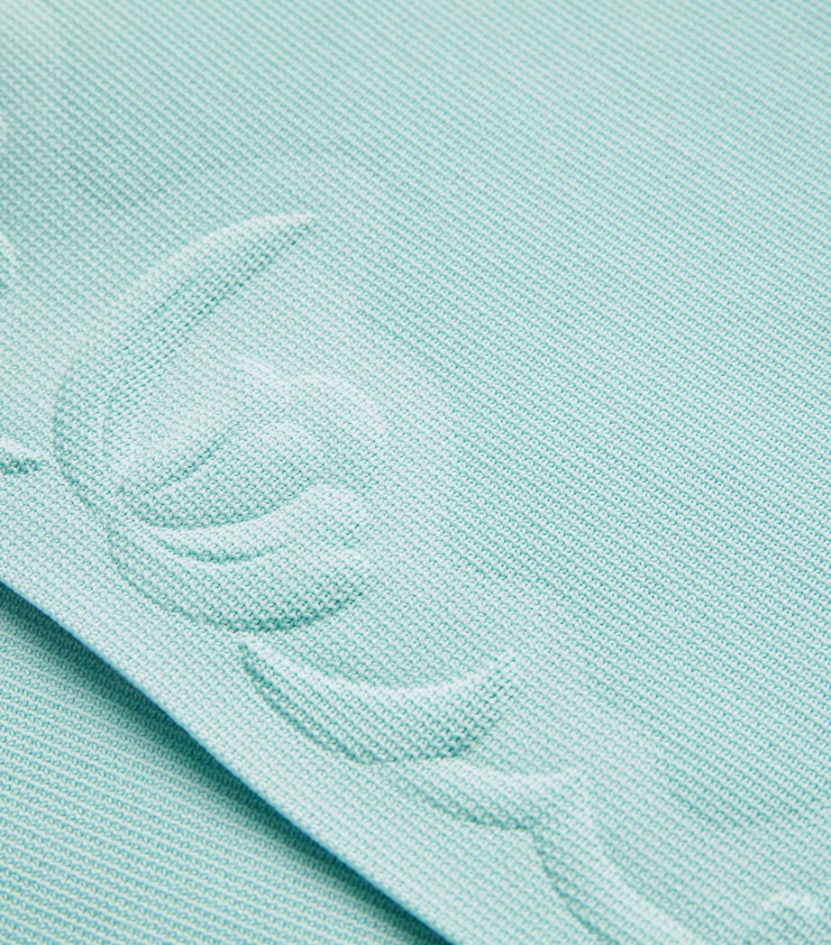 Embossed Midi Skirt 415 ATOLL BLUE Image 5