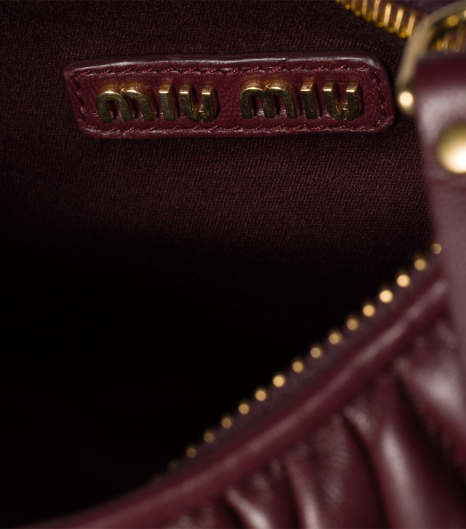 Small Matelassé Lambskin Wander Top-Handle Bag F0007 Image 6