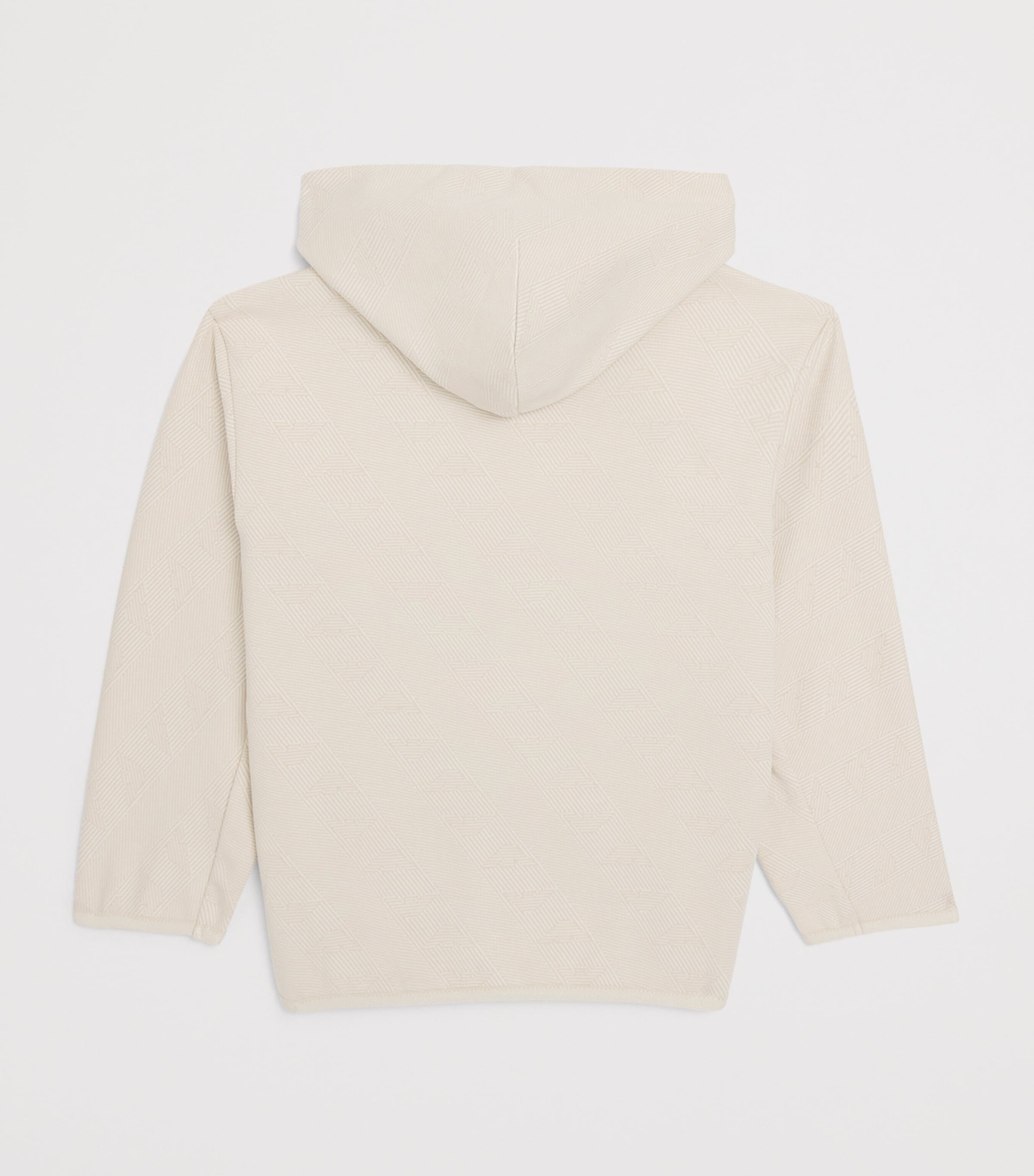 Emporio Armani Kids Jersey Jacquard Hoodie (4-16 Years) French Oak Image 2