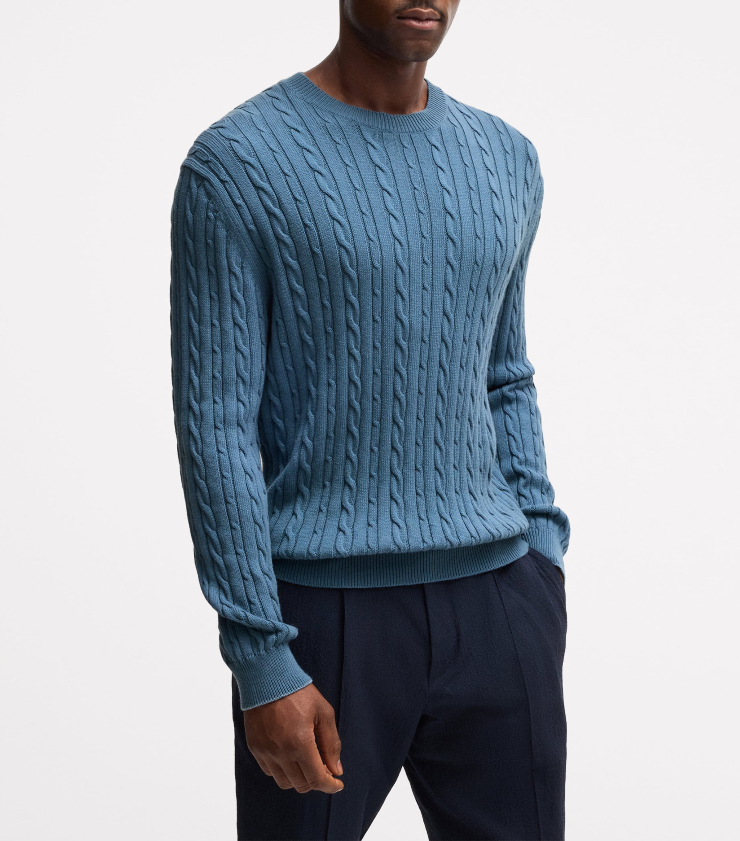 Cotton-Cashmere Cable-Knit Sweater 426 Image 2