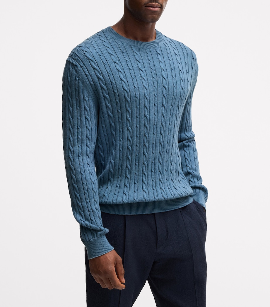 Cotton-Cashmere Cable-Knit Sweater 426 Image 2