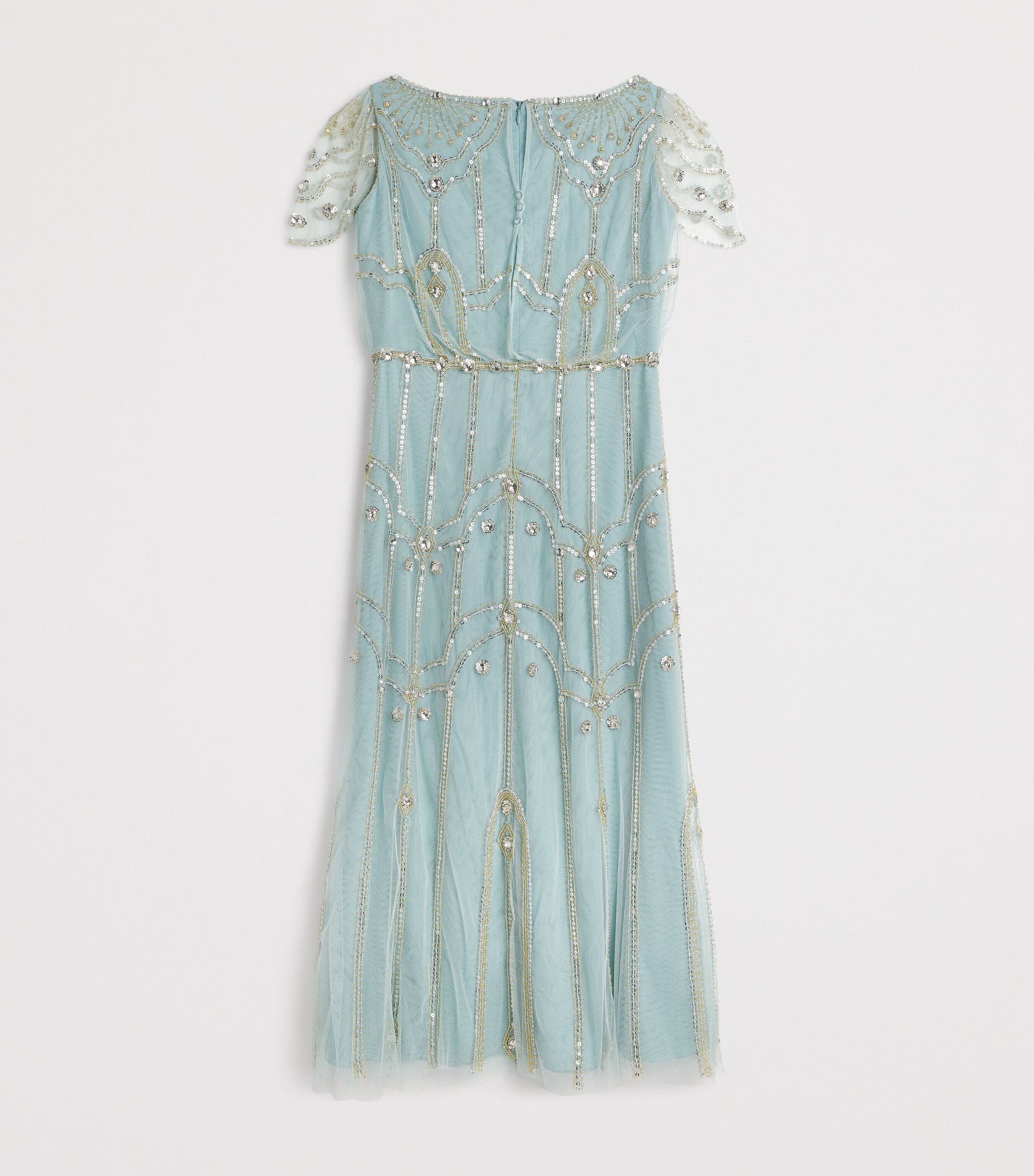 Tulle Embellished Edie Dress (6-14 Years) 1016 HAZE Image 2