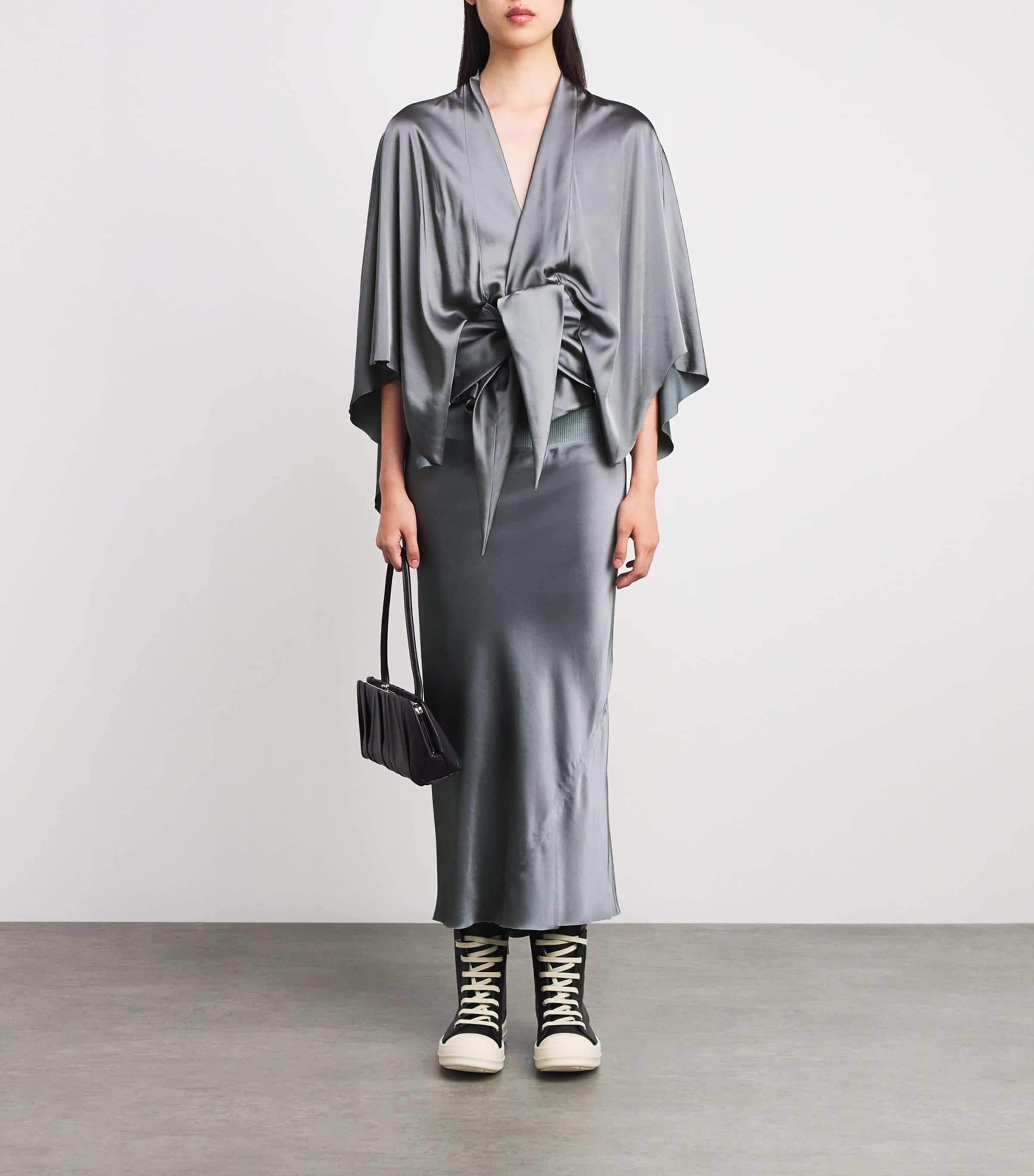 A-Line Midi Skirt 06 WASHED INDIGO Image 2