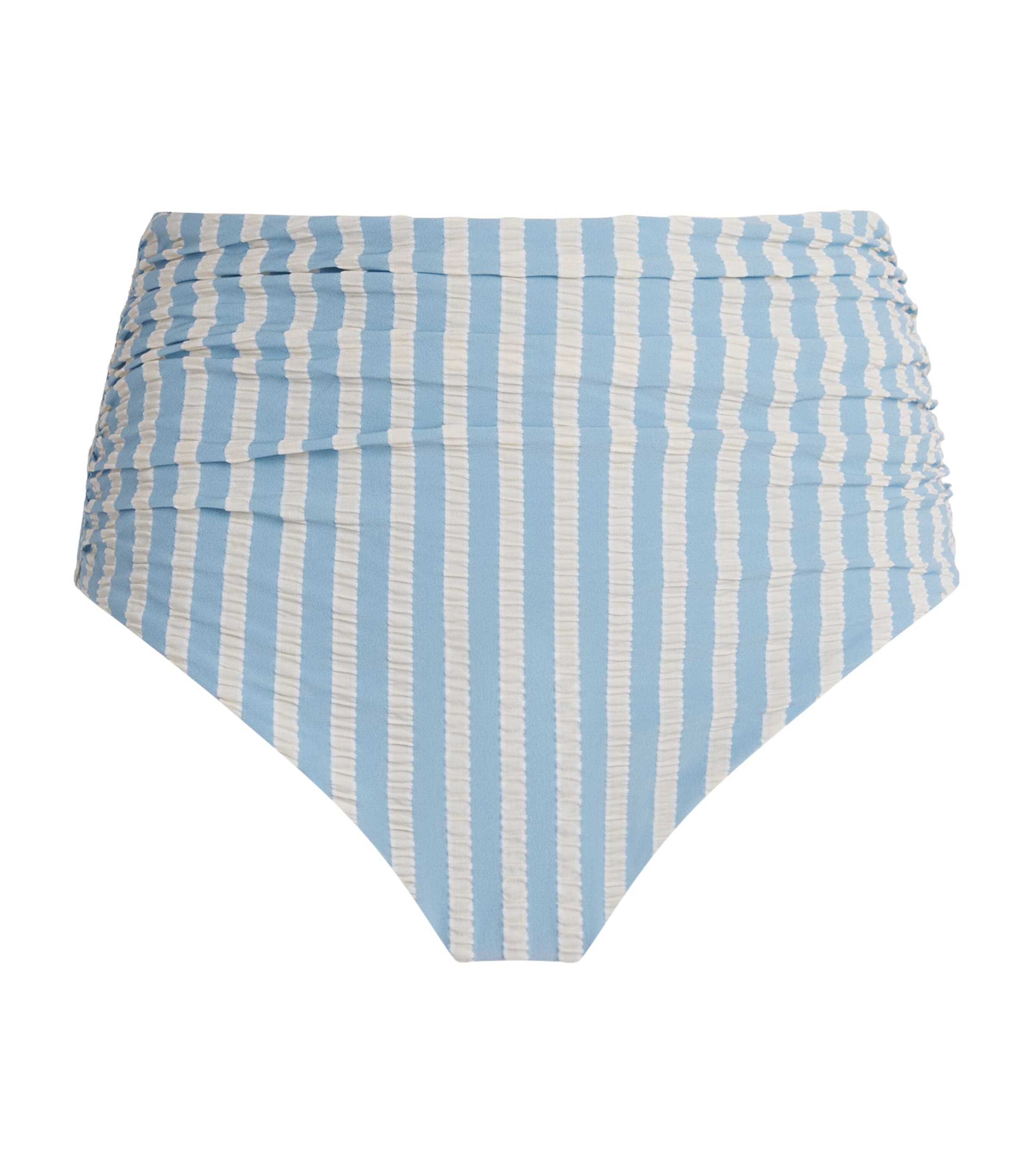 Stripe Teya High-Rise Bikini Bottoms HYDRANGEA BLUE SP Image 1